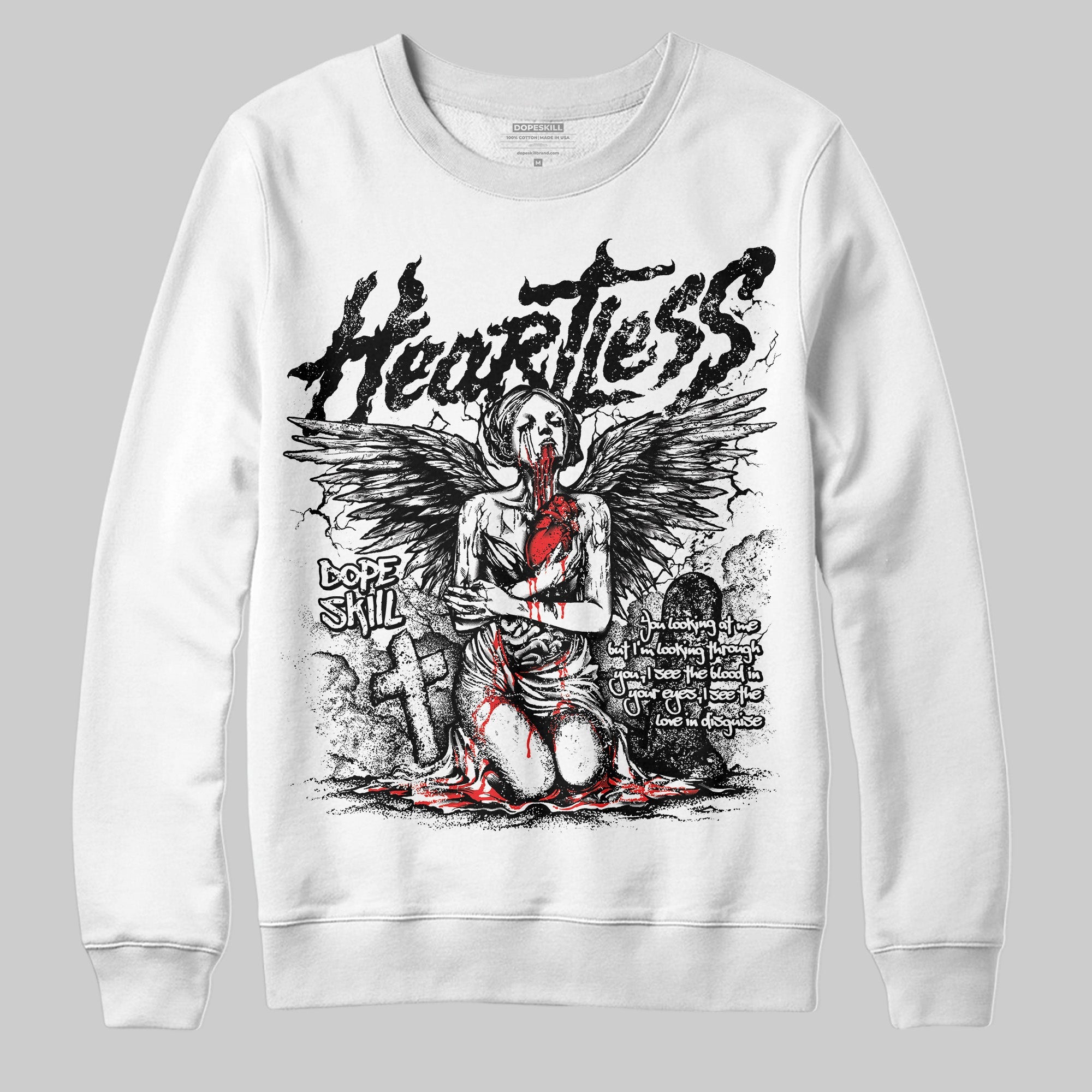 Black and White Collection superstreetwear Sweatshirt Heartless Graphic