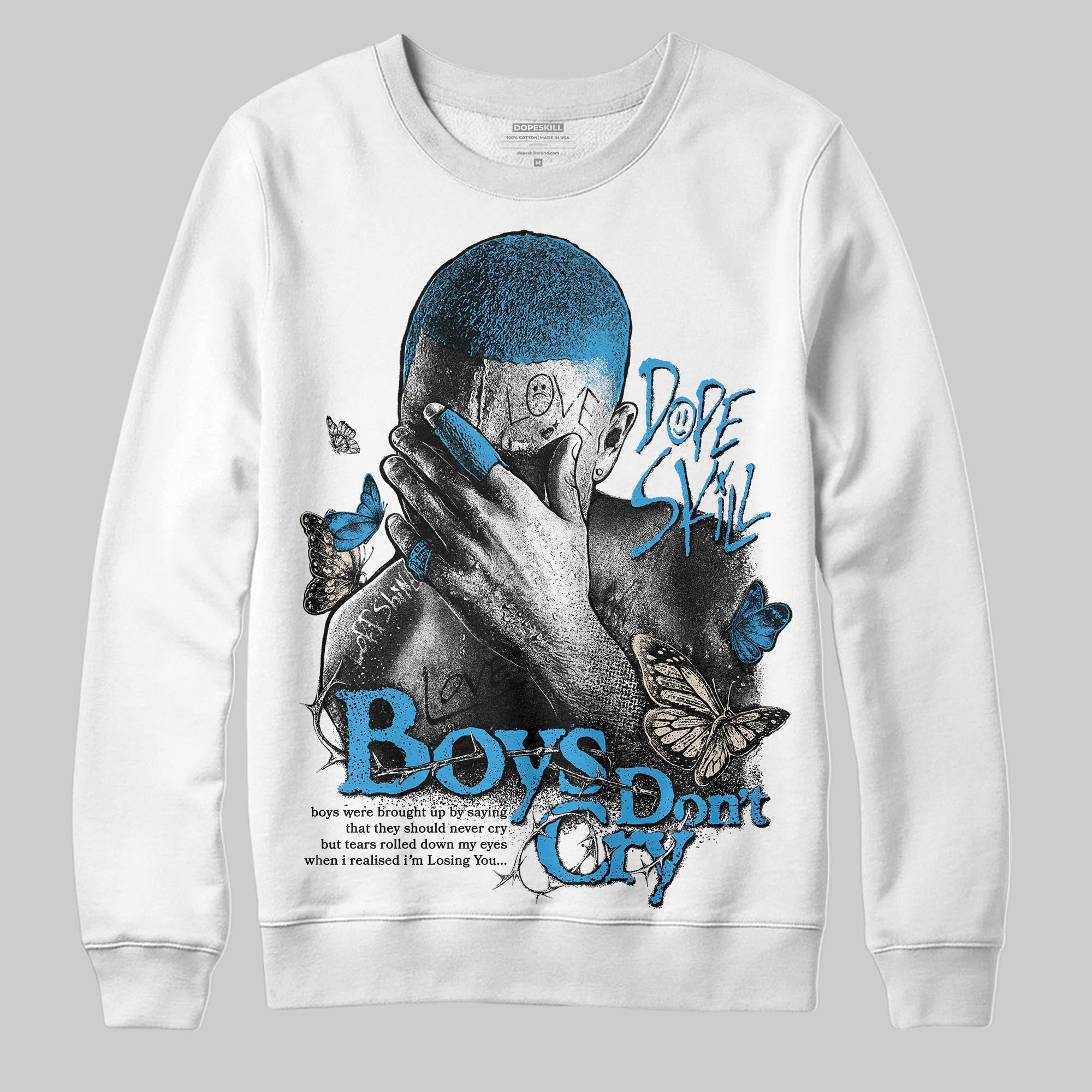 UNC Reimagined 1s superstreetwear Sweatshirt Boys Don't Cry Graphic