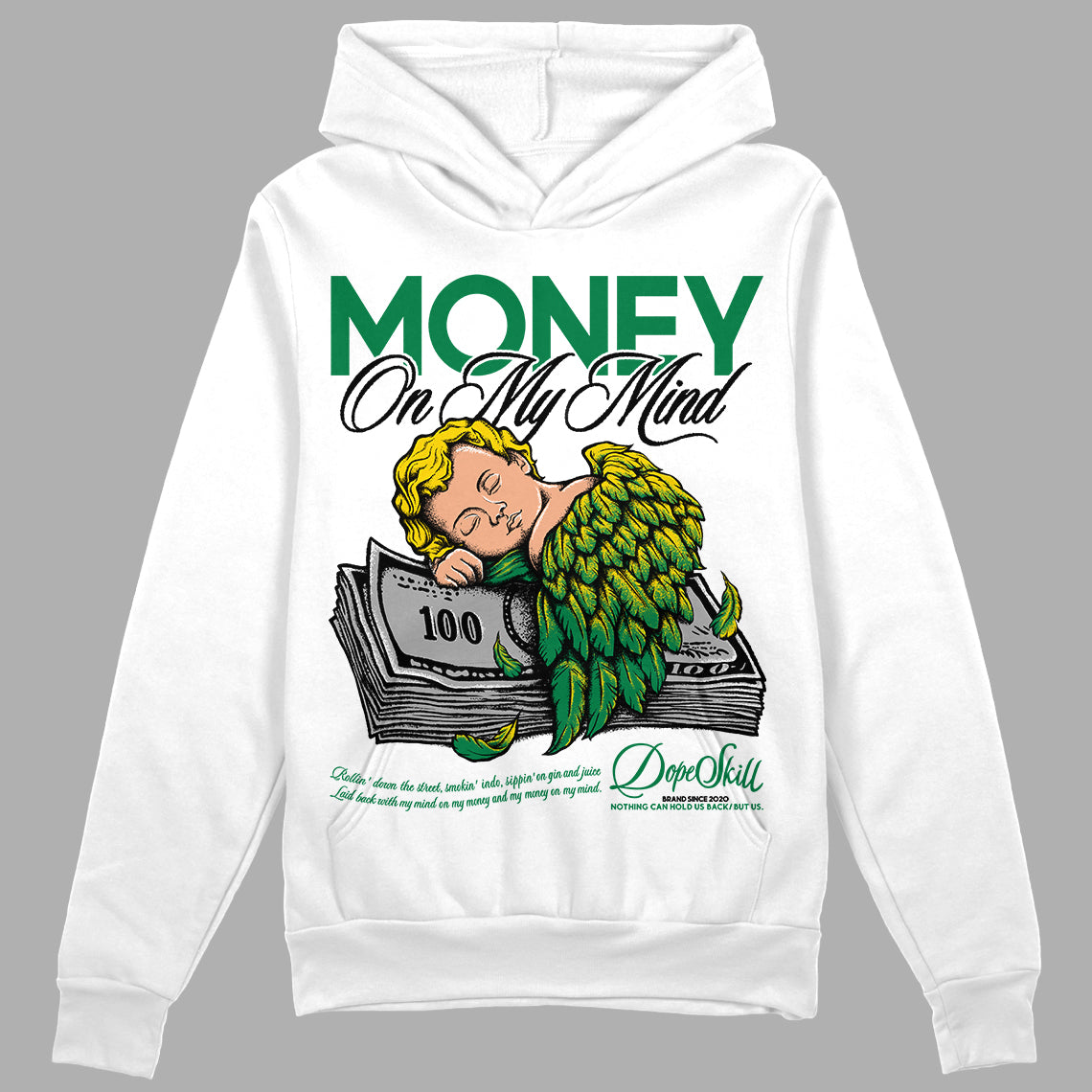 Lucky Green 5s superstreetwear Hoodie Sweatshirt MOMM Graphic
