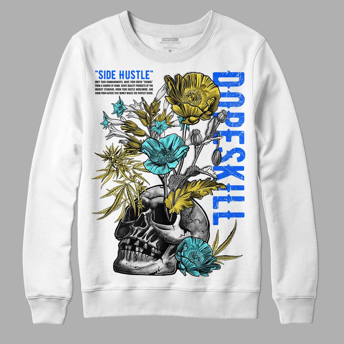 Aqua 5s superstreetwear Sweatshirt Side Hustle Graphic