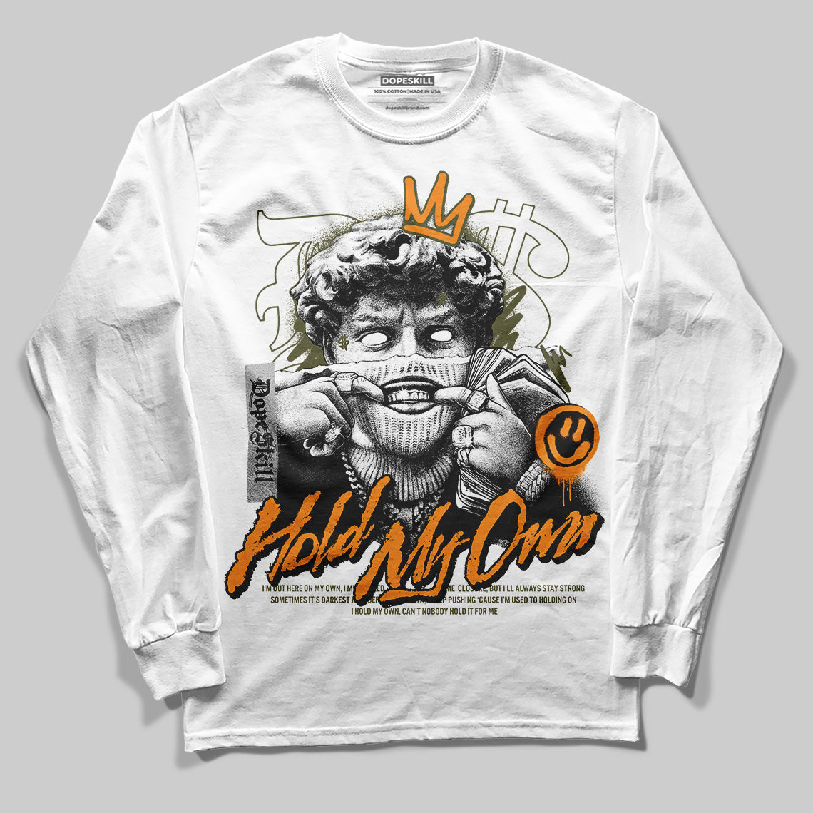 Olive 5s superstreetwear Long Sleeve T-Shirt In My Way Graphic