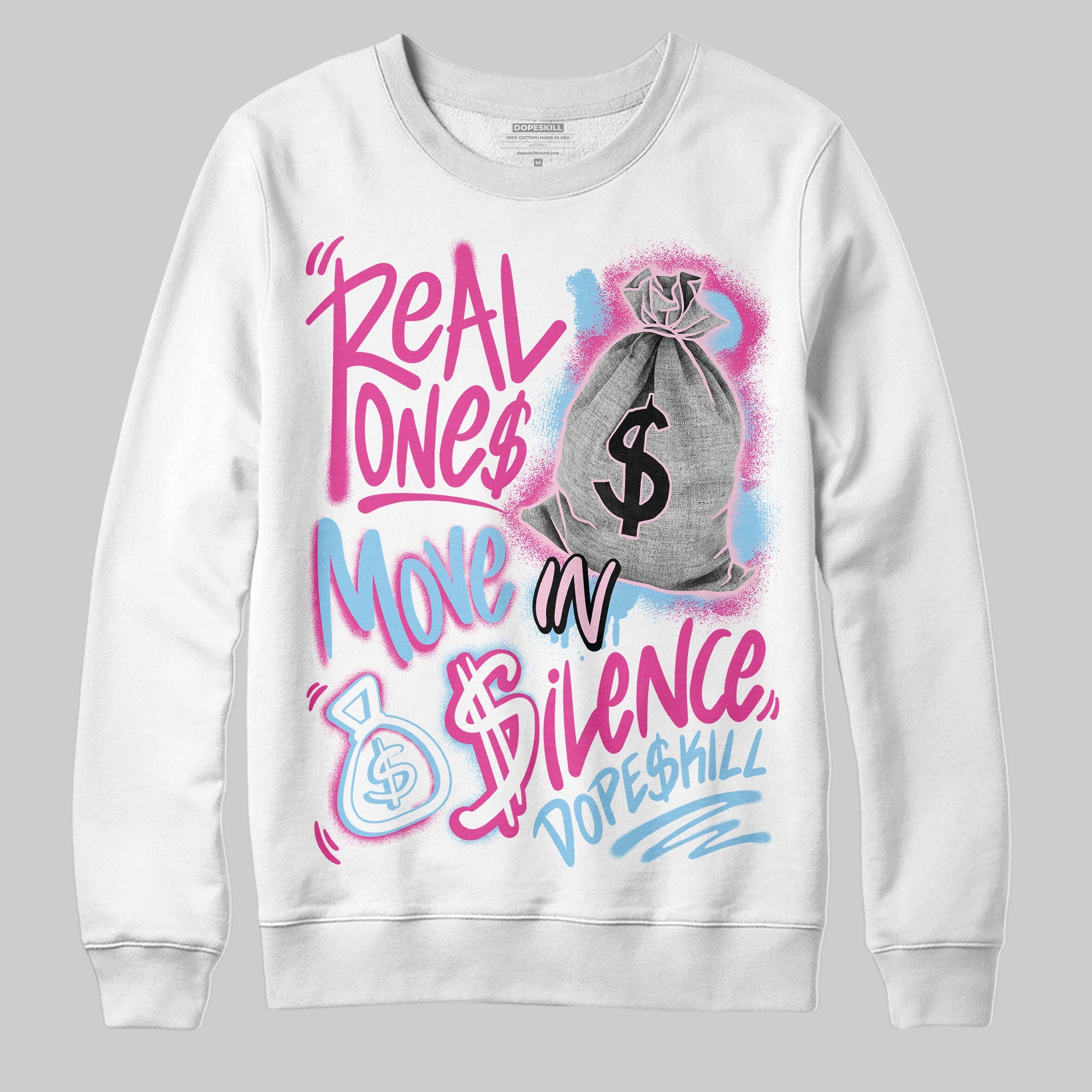 Doernbecher 6s superstreetwear Sweatshirt Real Ones Move In Silence Graphic