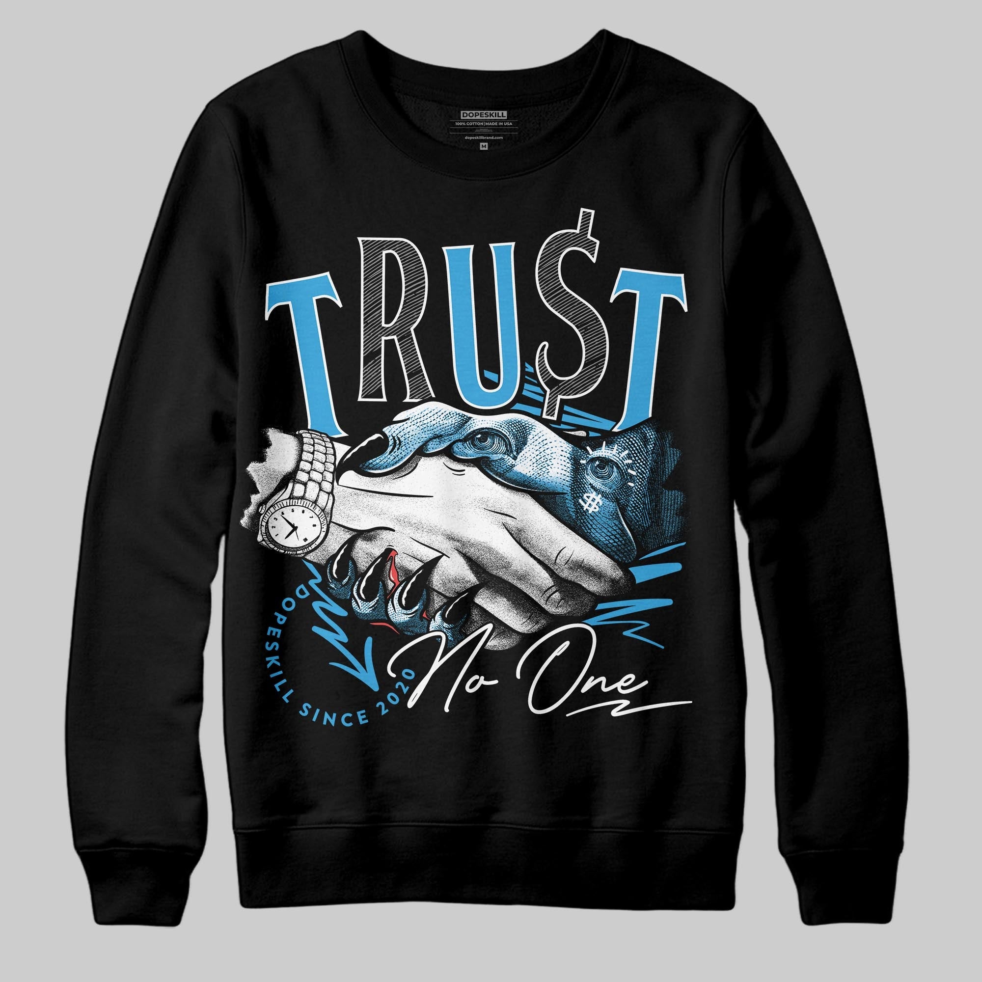 UNC Reimagined 1s superstreetwear Sweatshirt Trust No One Graphic
