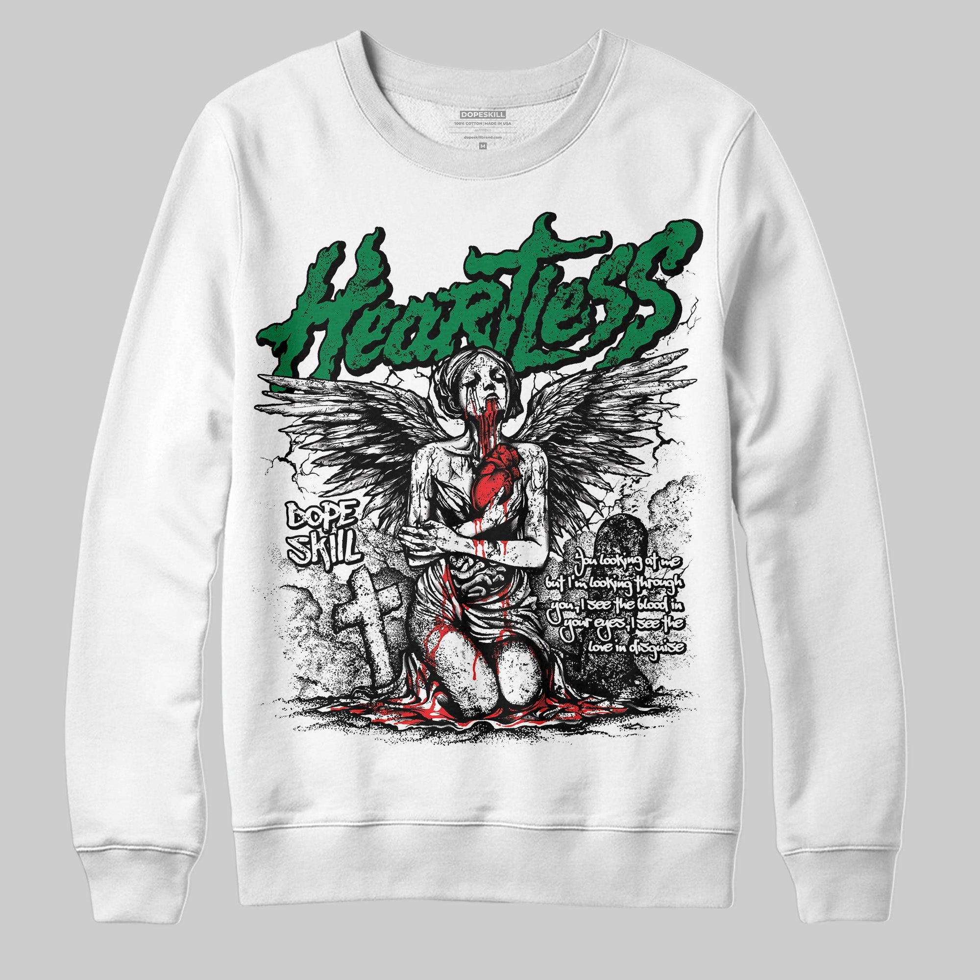 Lucky Green 5s superstreetwear Sweatshirt Heartless Graphic