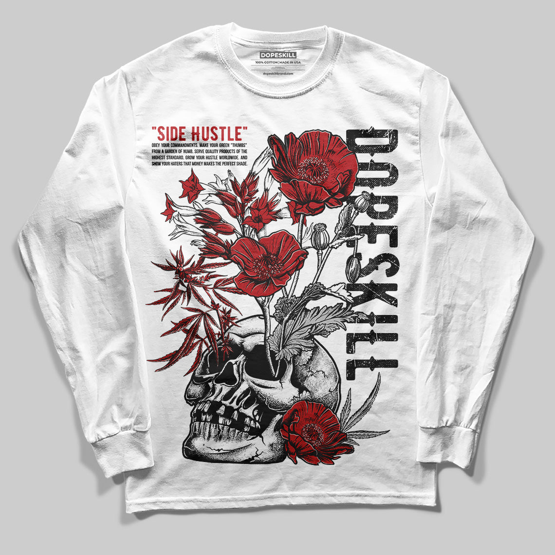Flu Game 12s superstreetwear Long Sleeve T-Shirt Side Hustle Graphic