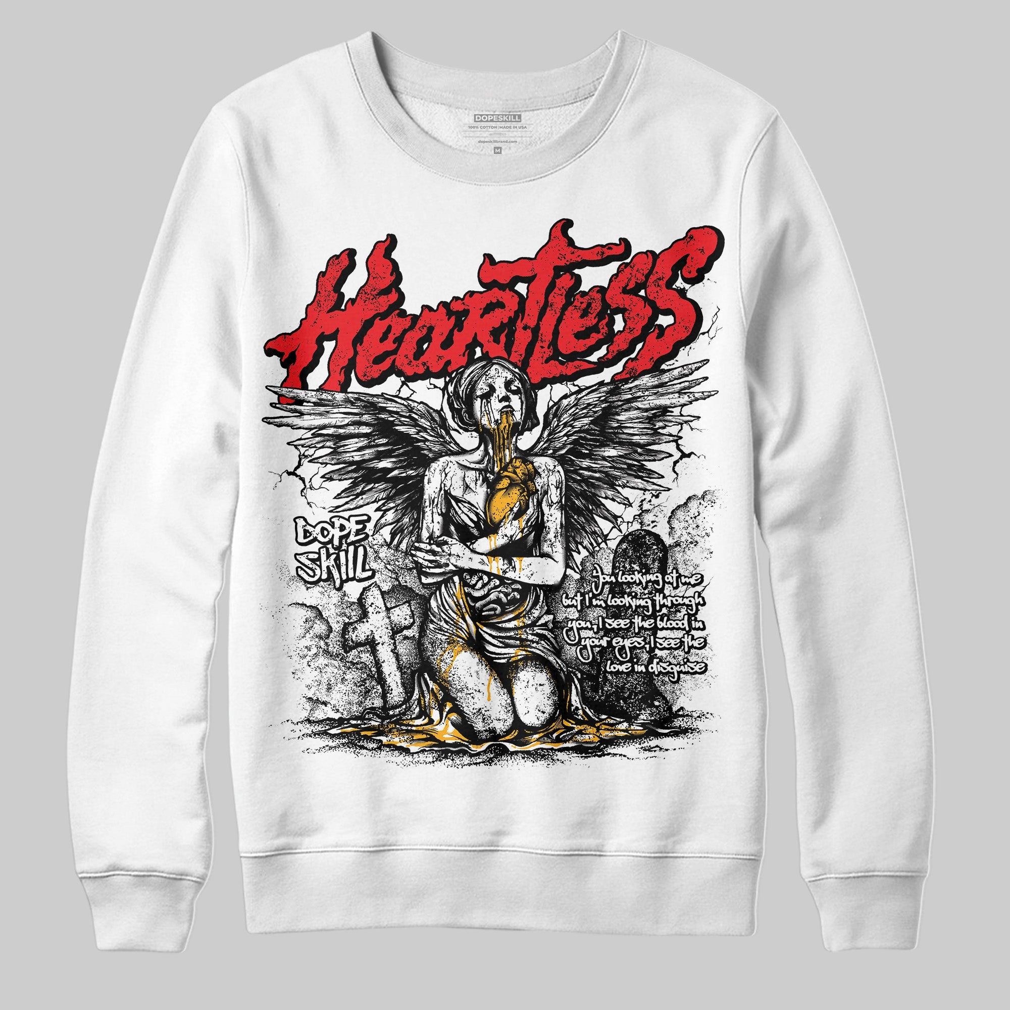 Red Collection superstreetwear Sweatshirt Heartless Graphic