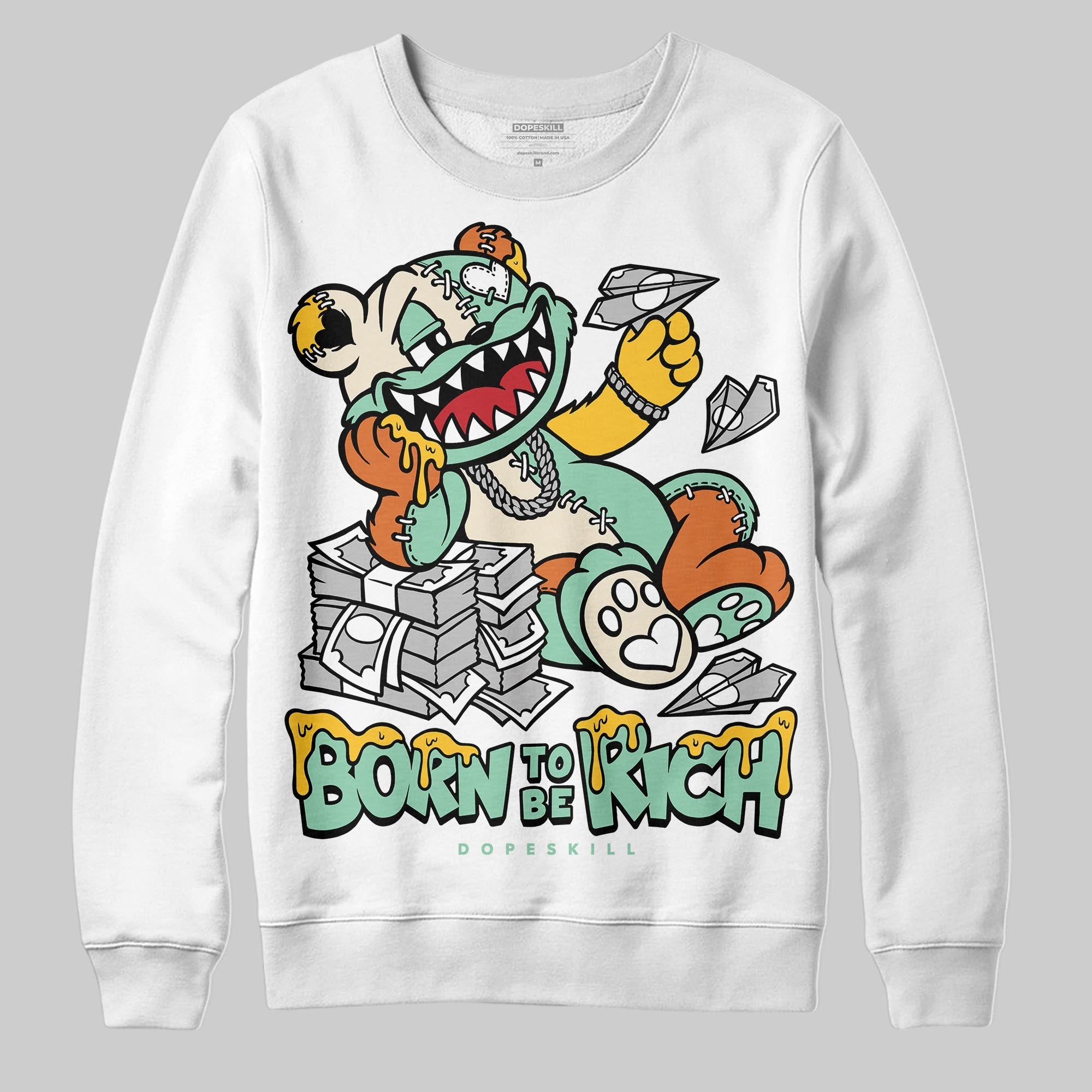 SB Dunk ¡°Rodeo¡± superstreetwear Sweatshirt Born To Be Rich Graphic