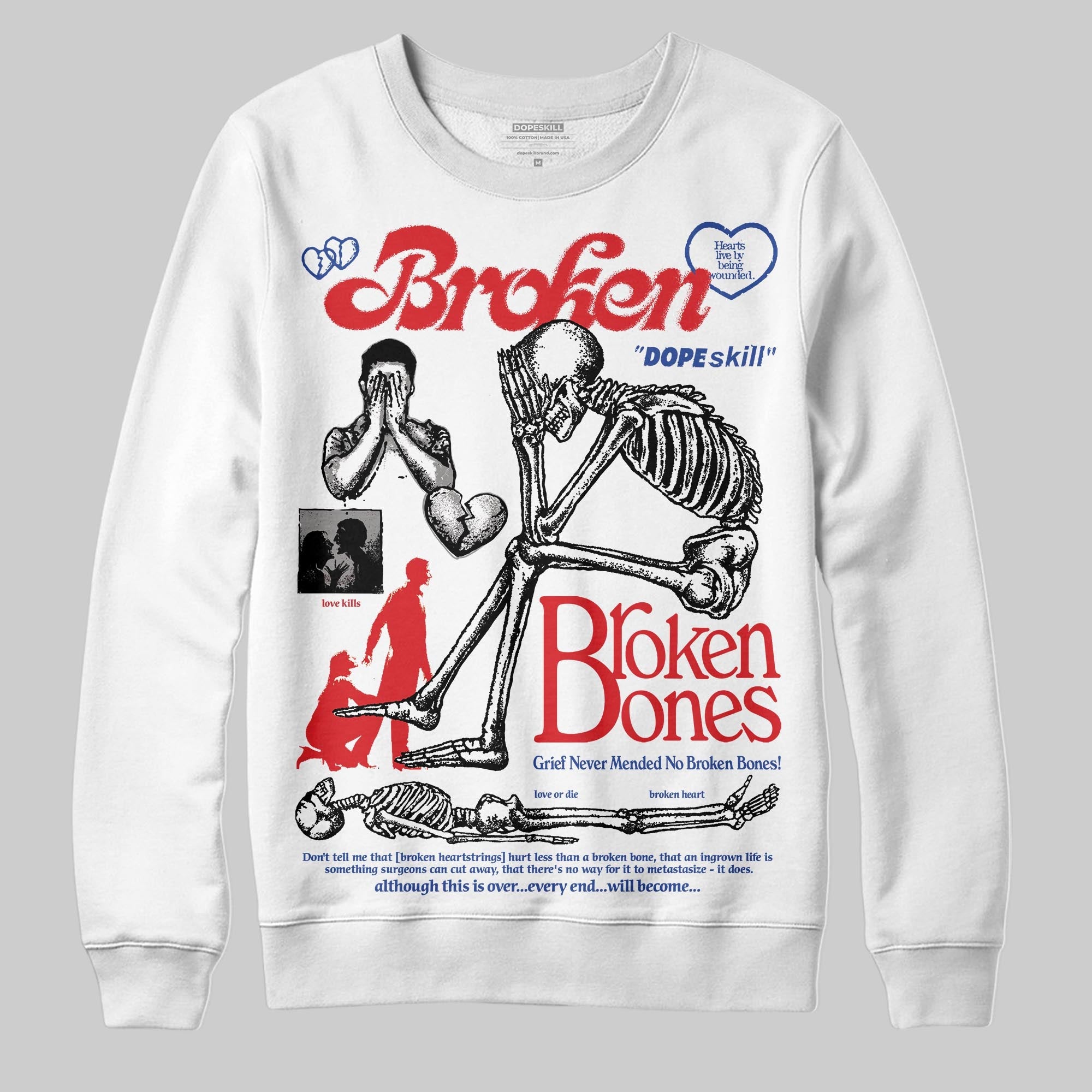 Seoul 2.0 3s superstreetwear Sweatshirt Broken Bones Graphic