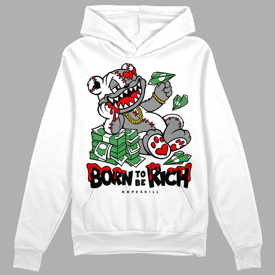 Dunk Panda White Black superstreetwear Hoodie Sweatshirt Born To Be Rich Graphic