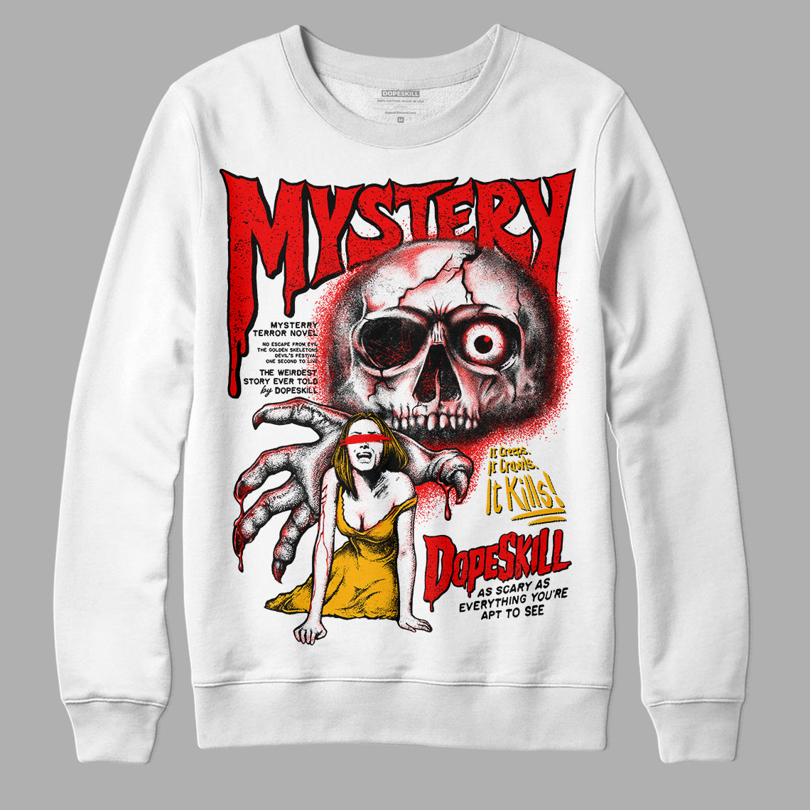 Red Collection superstreetwear Sweatshirt Mystery Ghostly Grasp Graphic