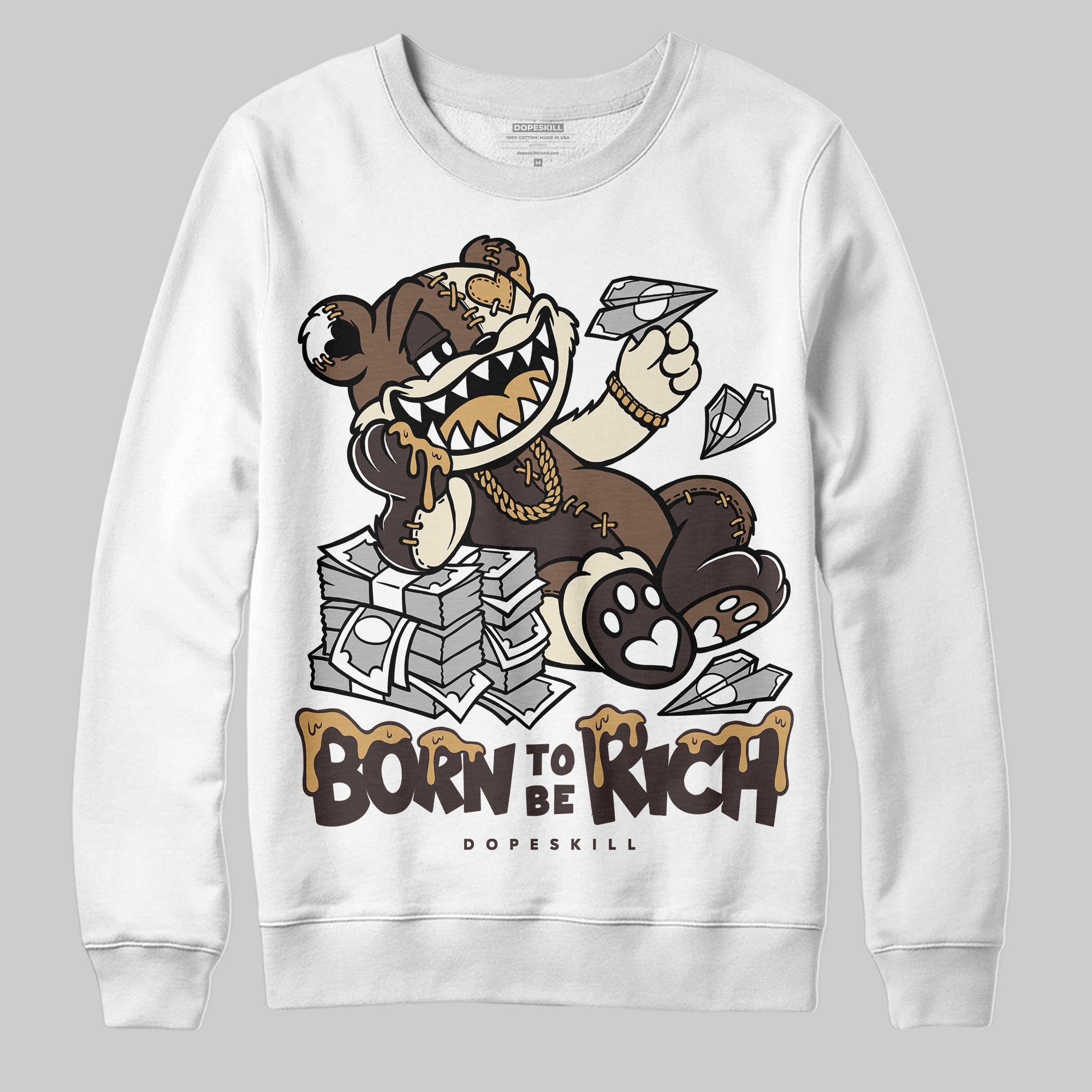 Earth 5s superstreetwear Sweatshirt Born To Be Rich Graphic