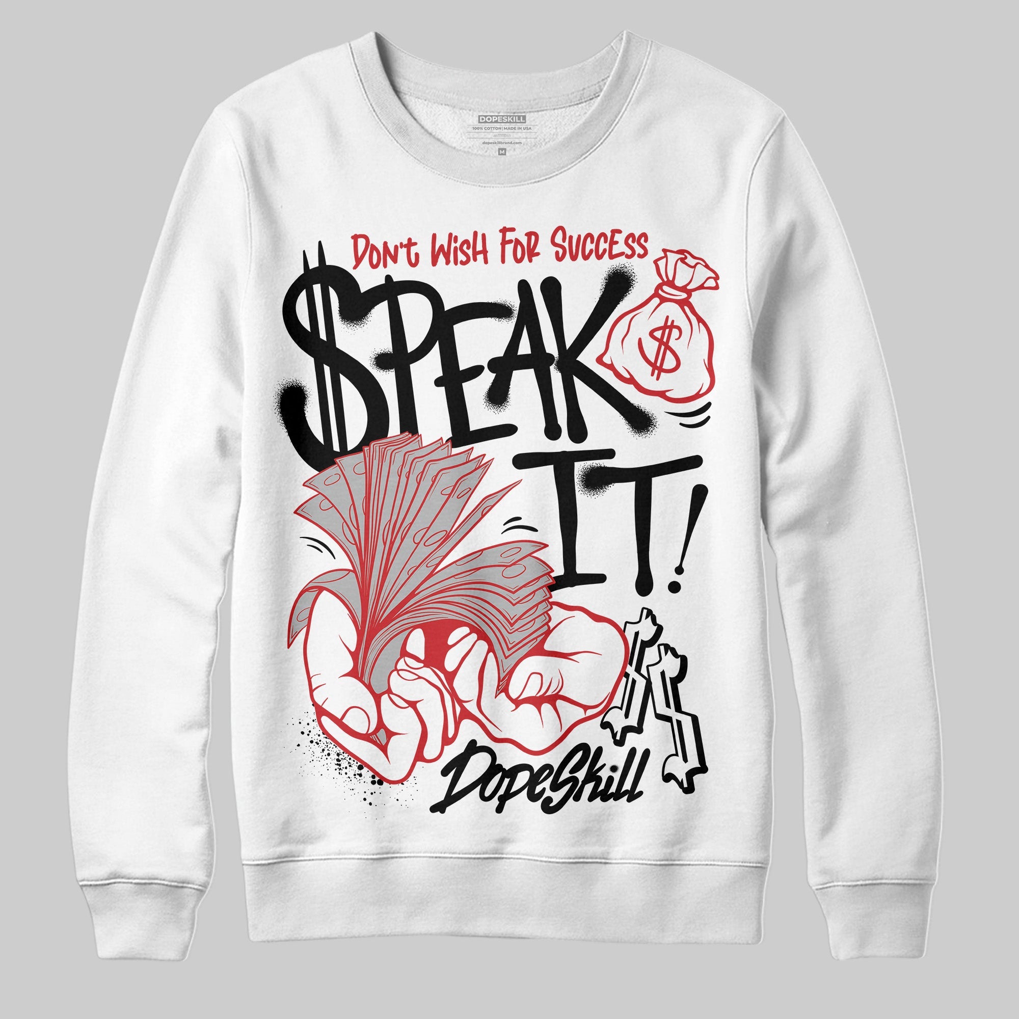 Black Cement 3s superstreetwear Sweatshirt Speak It Graphic