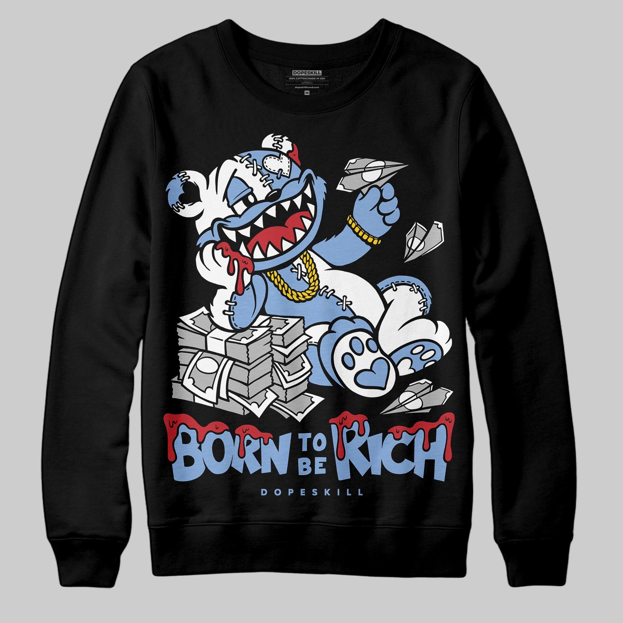 Forget Me Not 4s superstreetwear Sweatshirt Born To Be Rich Graphic