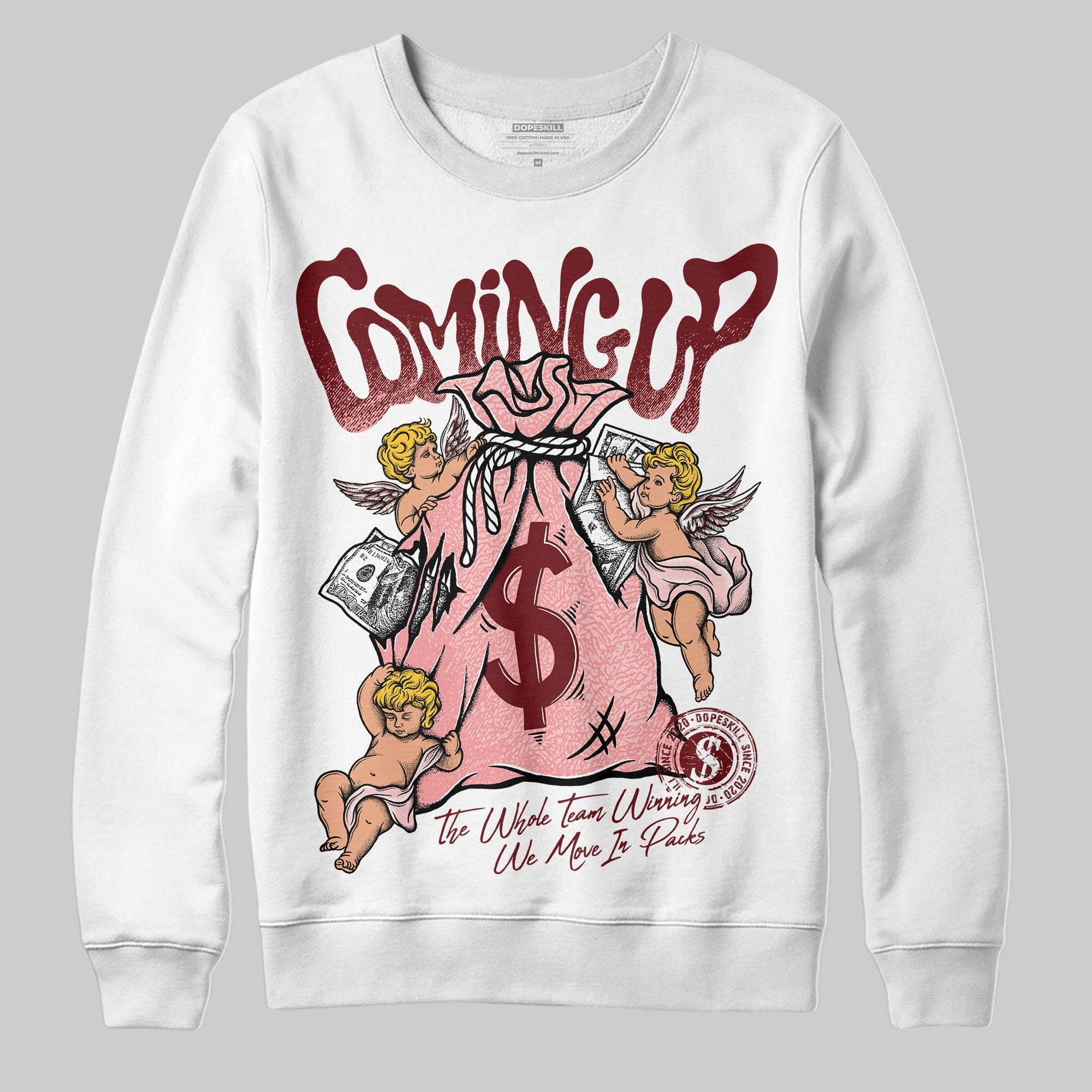 VALENTINE'S Day 3s superstreetwear Sweatshirt Money Bag Coming Up Graphic