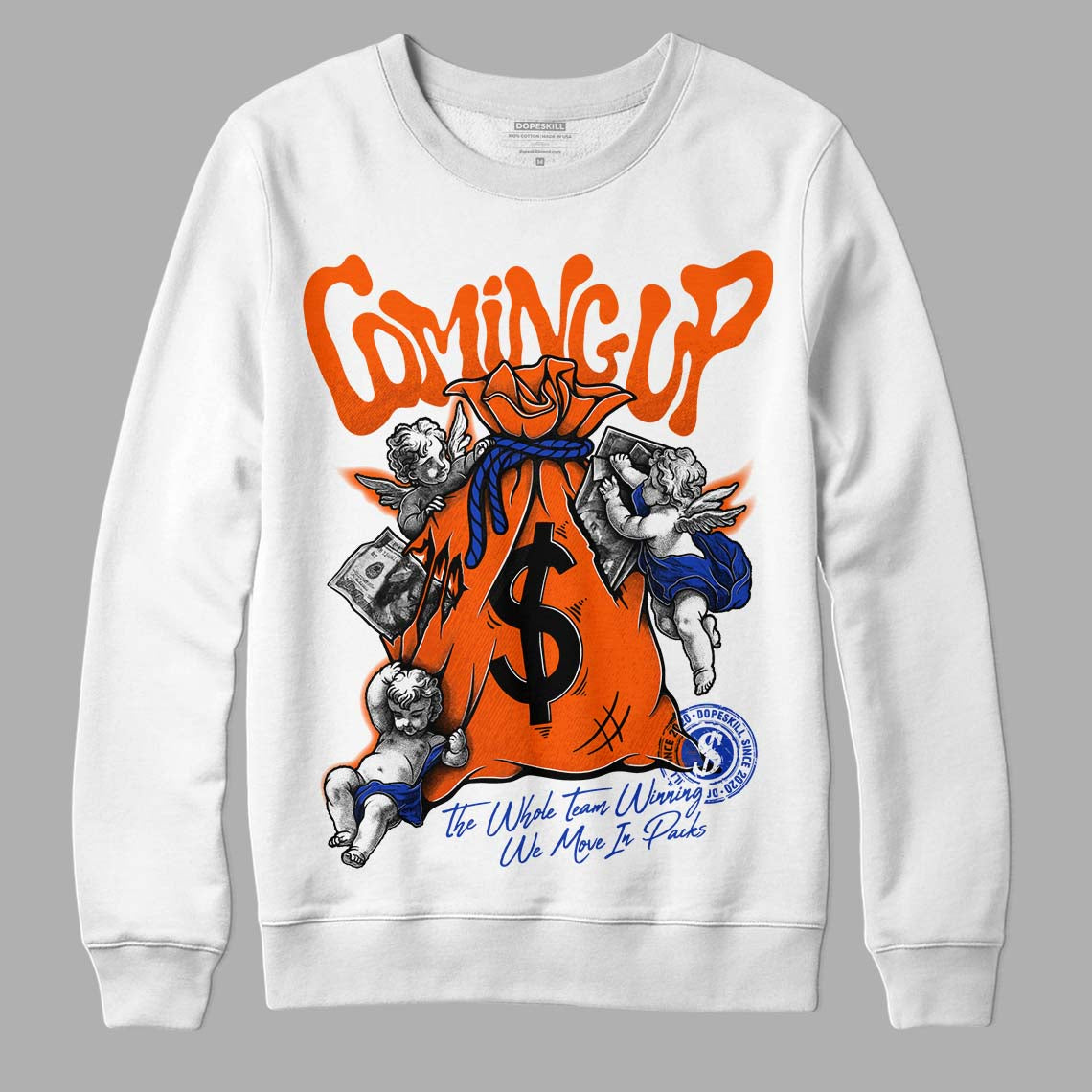 Dunk Low Futura Orange Blaze superstreetwear Sweatshirt Money Bag Coming Up Graphic