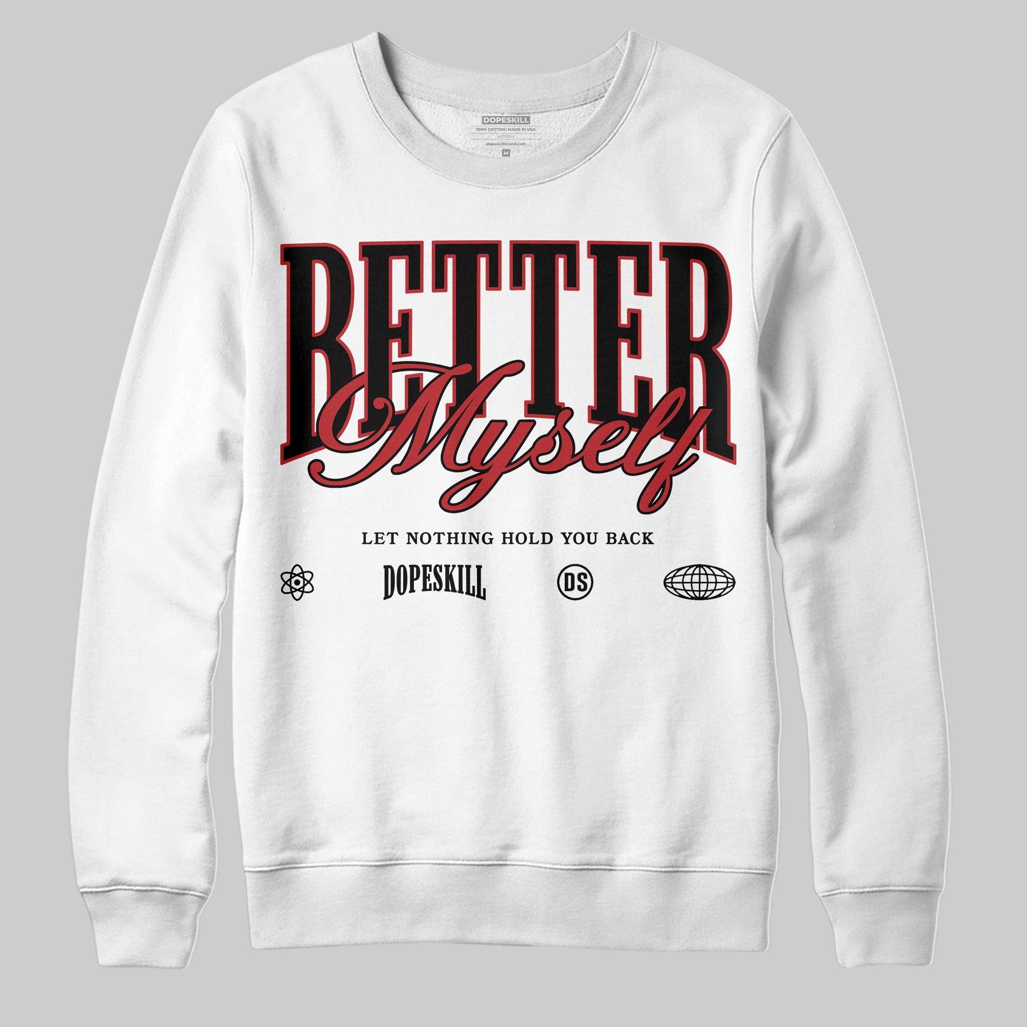 Flu Game 12s superstreetwear Sweatshirt Better Myself Graphic