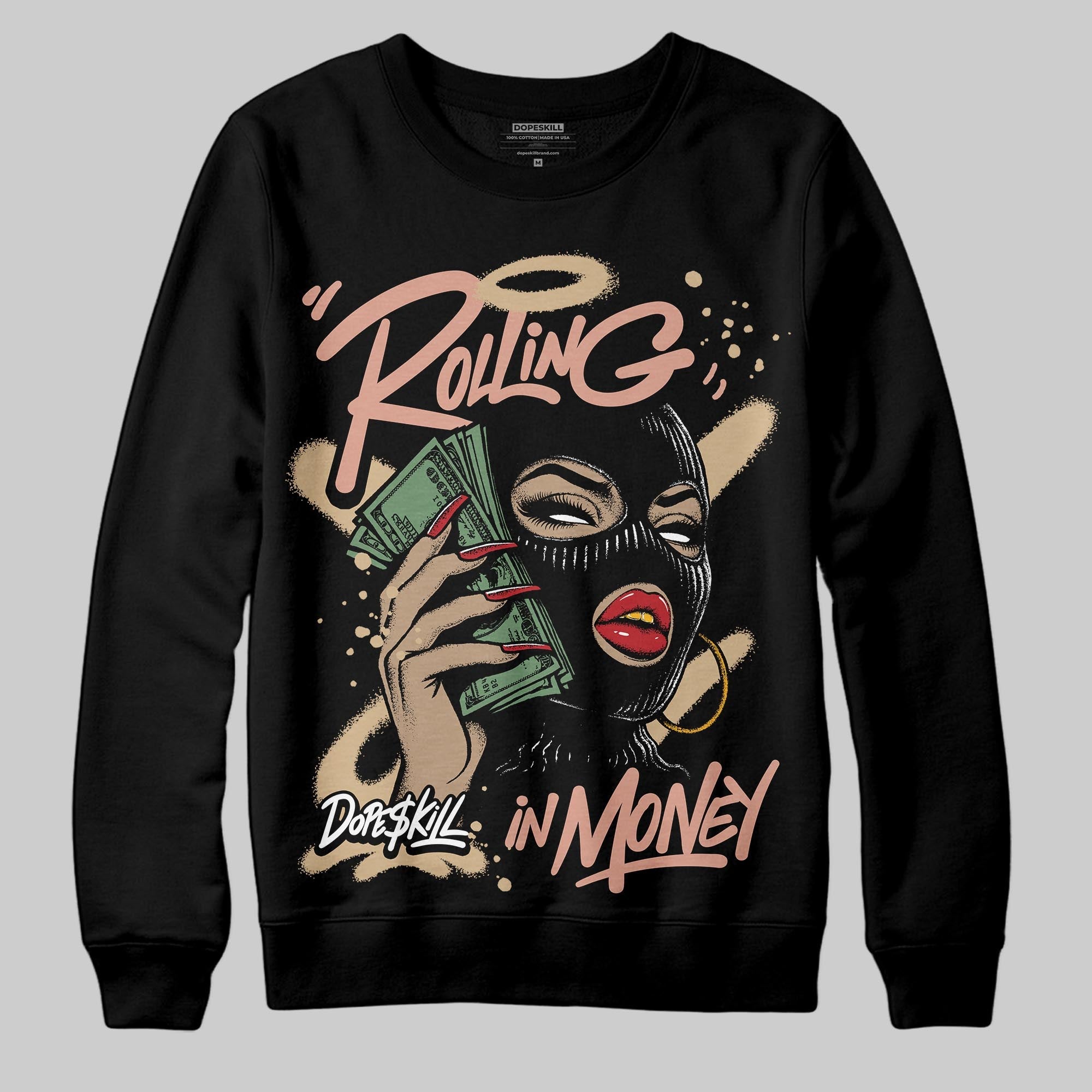 TAN Collection superstreetwear Sweatshirt Rolling in Money Graphic