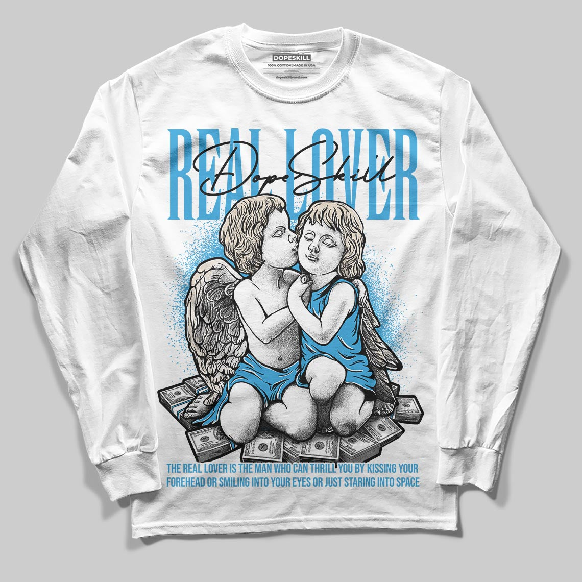 UNC Reimagined 1s superstreetwear Long Sleeve T-Shirt Real Lover Graphic