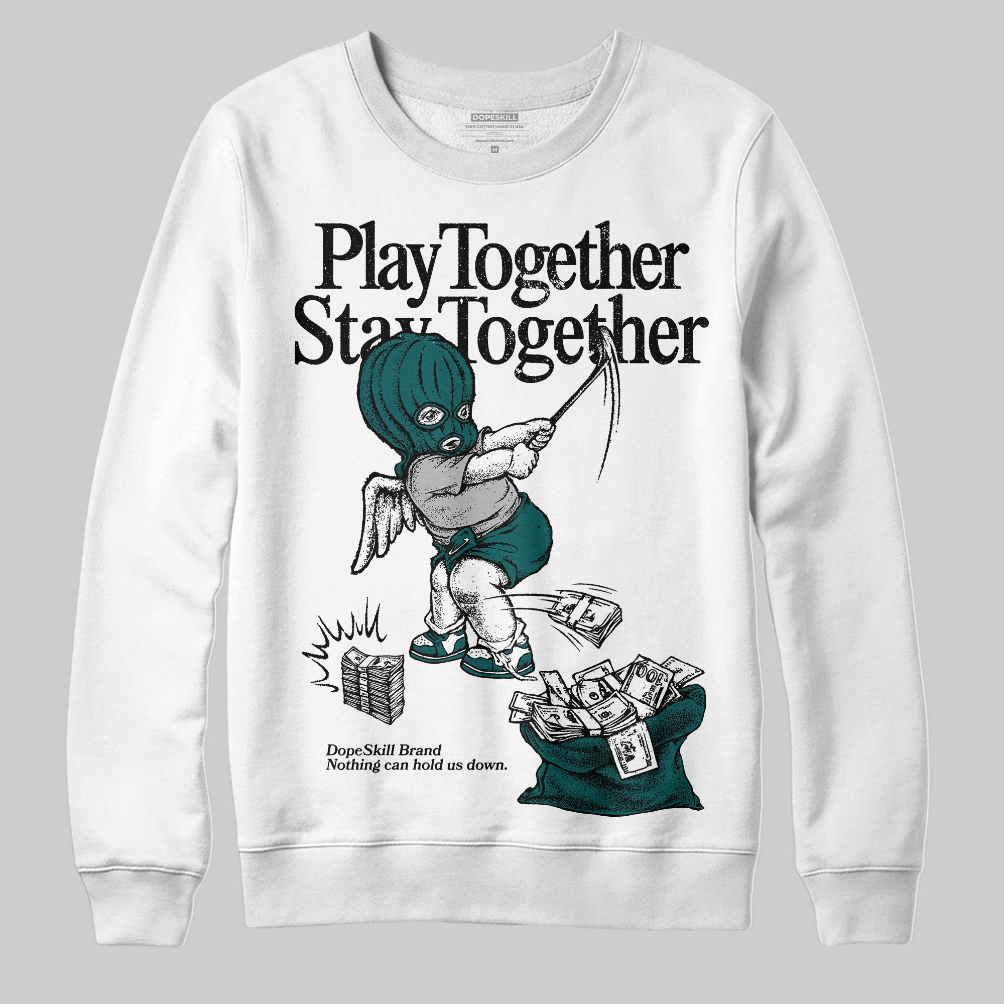 Gel 1130 White Dark Neptune superstreetwear Sweatshirt Play together,Stay together Graphic