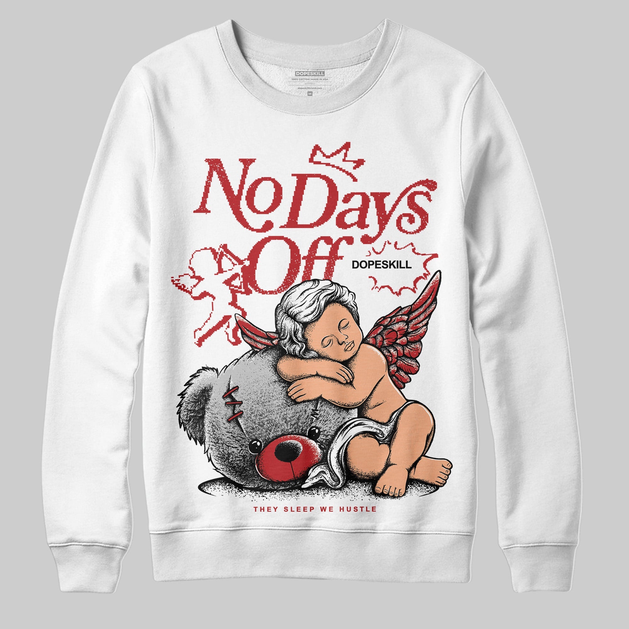 Flu Game 12s superstreetwear Sweatshirt New No Days Off Graphic