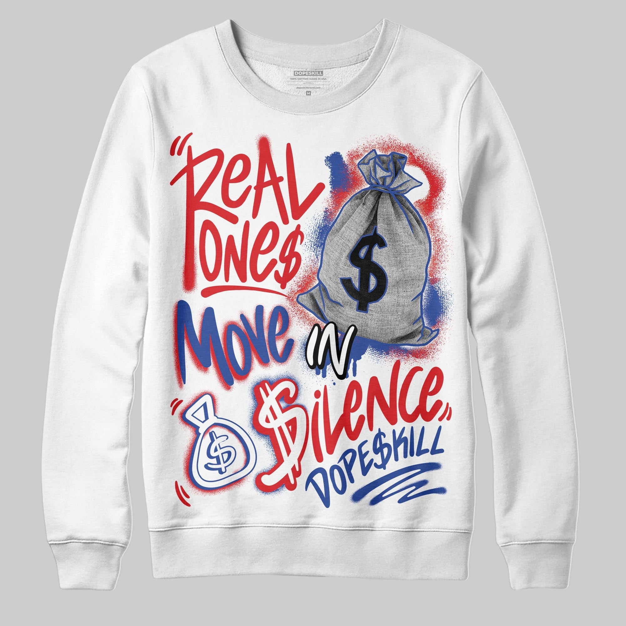 Seoul 2.0 3s superstreetwear Sweatshirt Real Ones Move In Silence Graphic