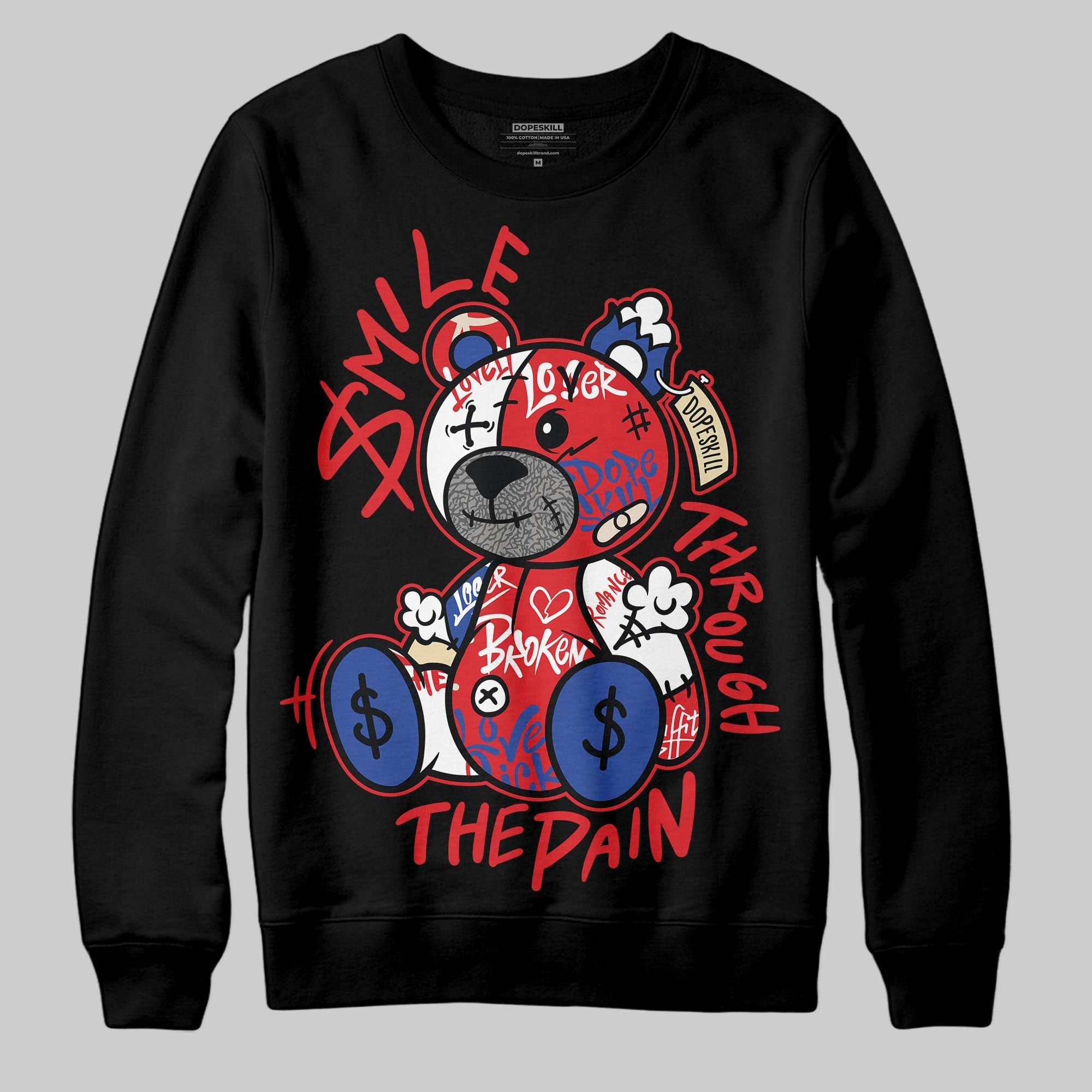 Seoul 2.0 3s superstreetwear Sweatshirt Smile Through The Pain Graphic