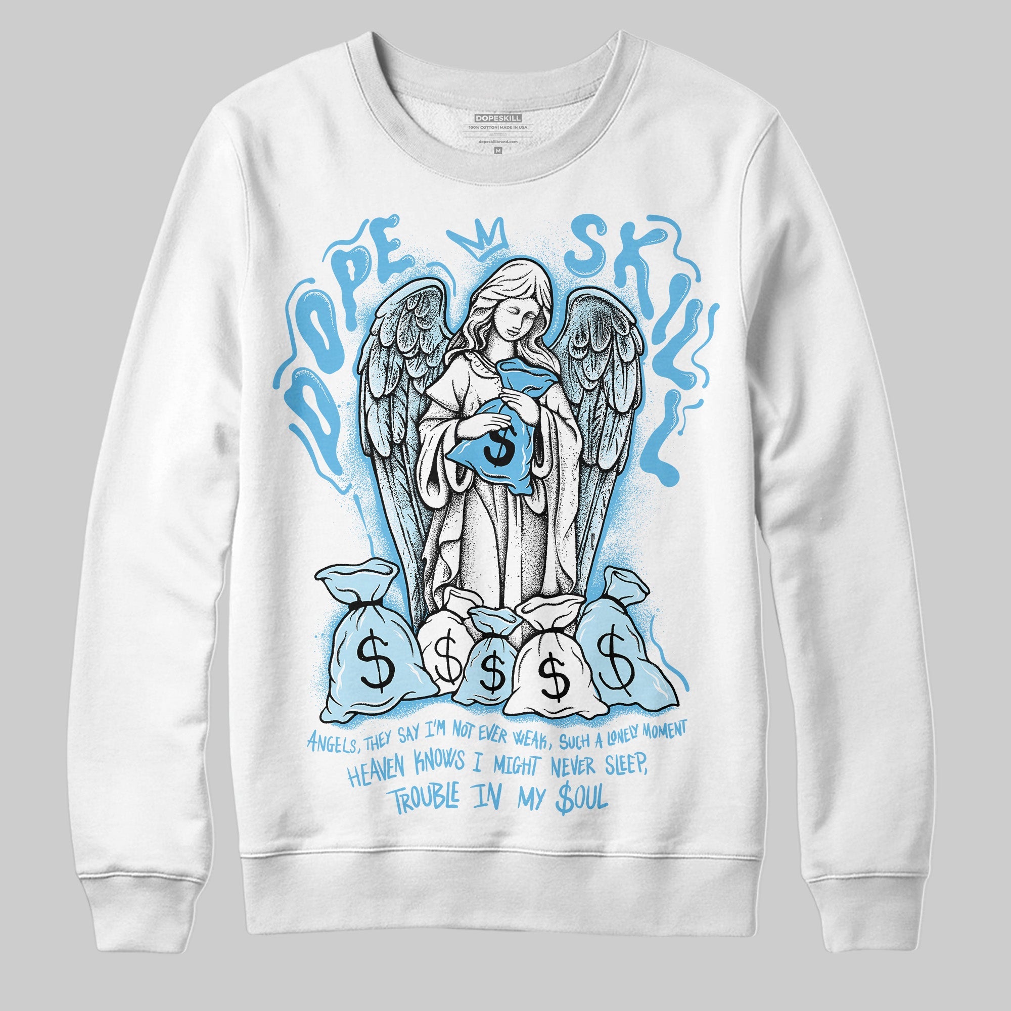 Legend Blue 11s superstreetwear Sweatshirt Angels Graphic