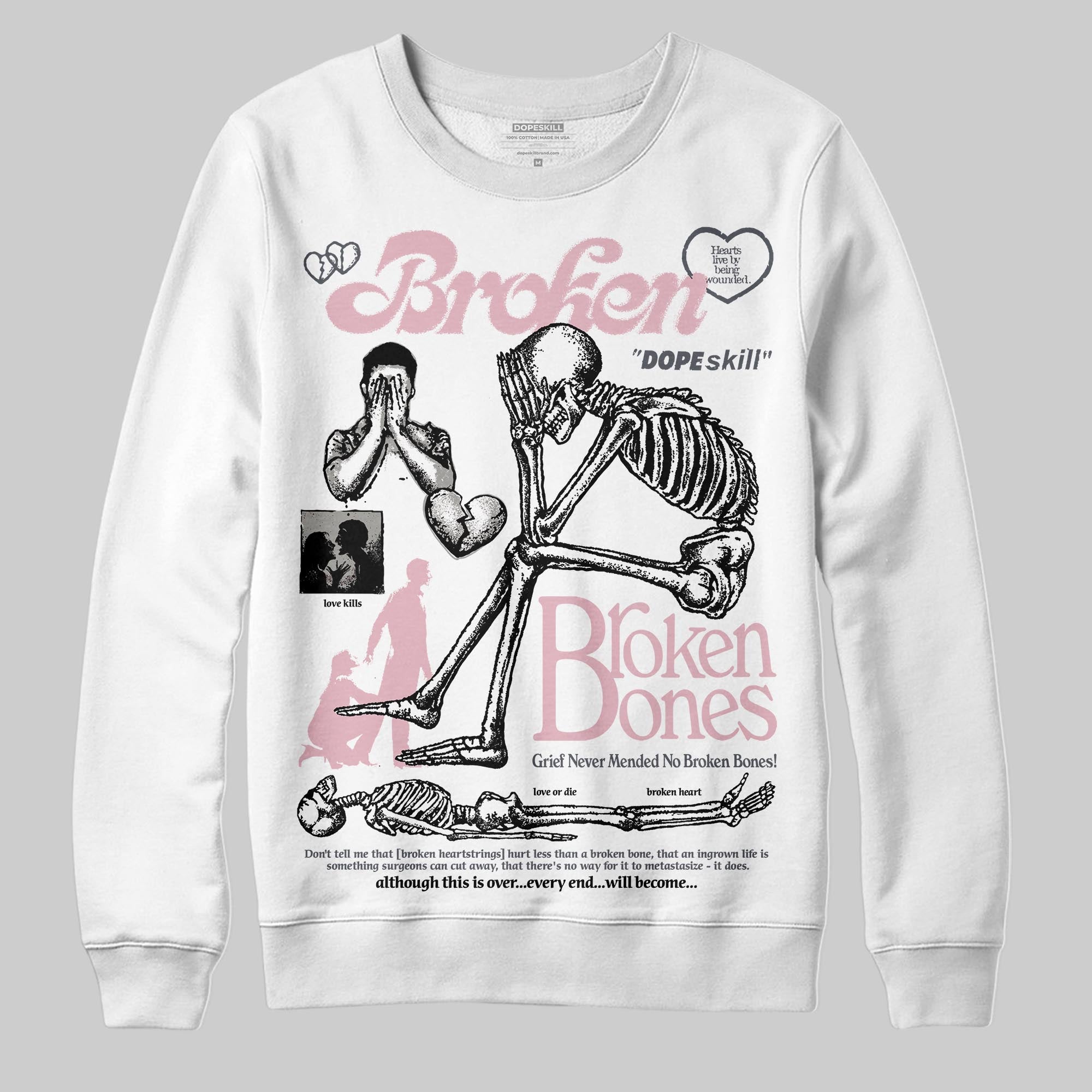 Max 95 OG ¡°Pink Foam¡± superstreetwear Sweatshirt Broken Bones Graphic