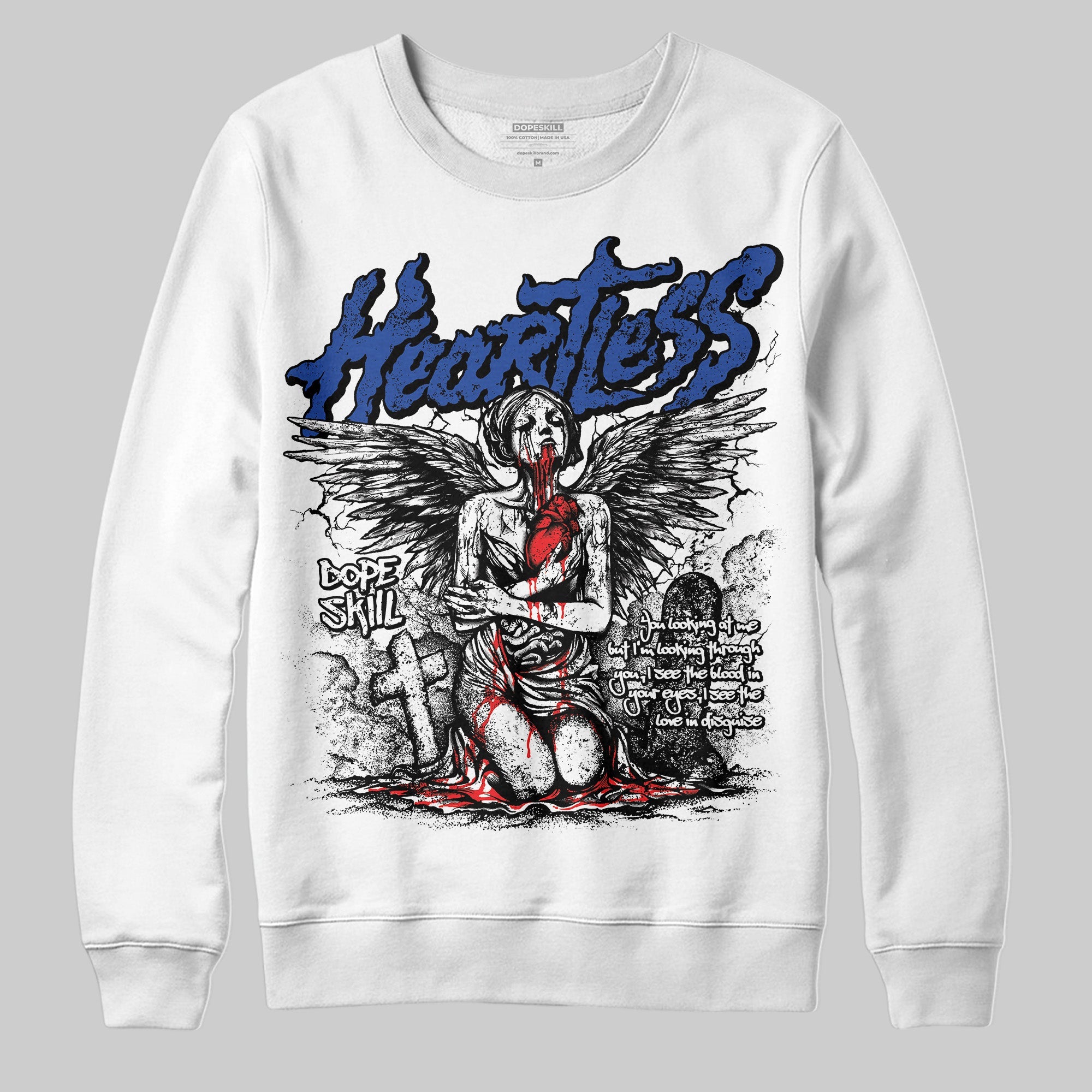 Royal Blue Collection superstreetwear Sweatshirt Heartless Graphic