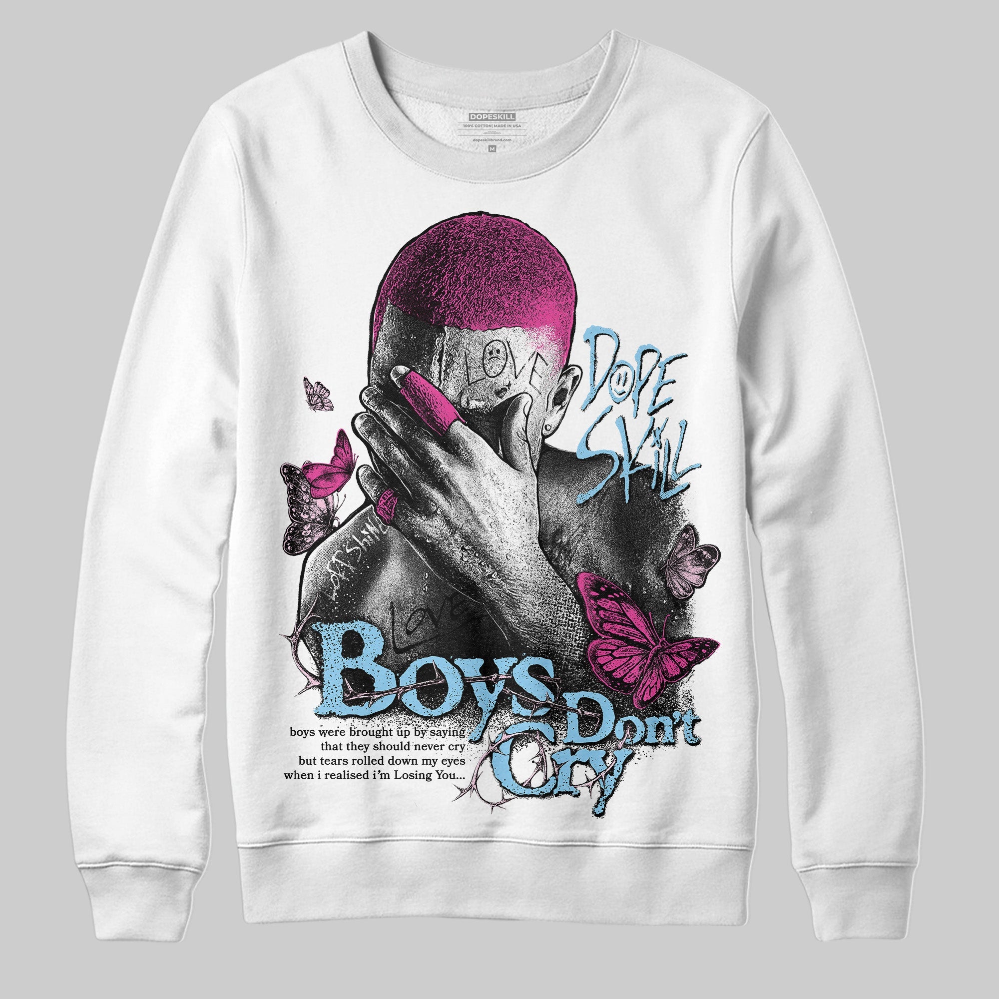 Doernbecher 6s superstreetwear Sweatshirt Boys Don't Cry Graphic