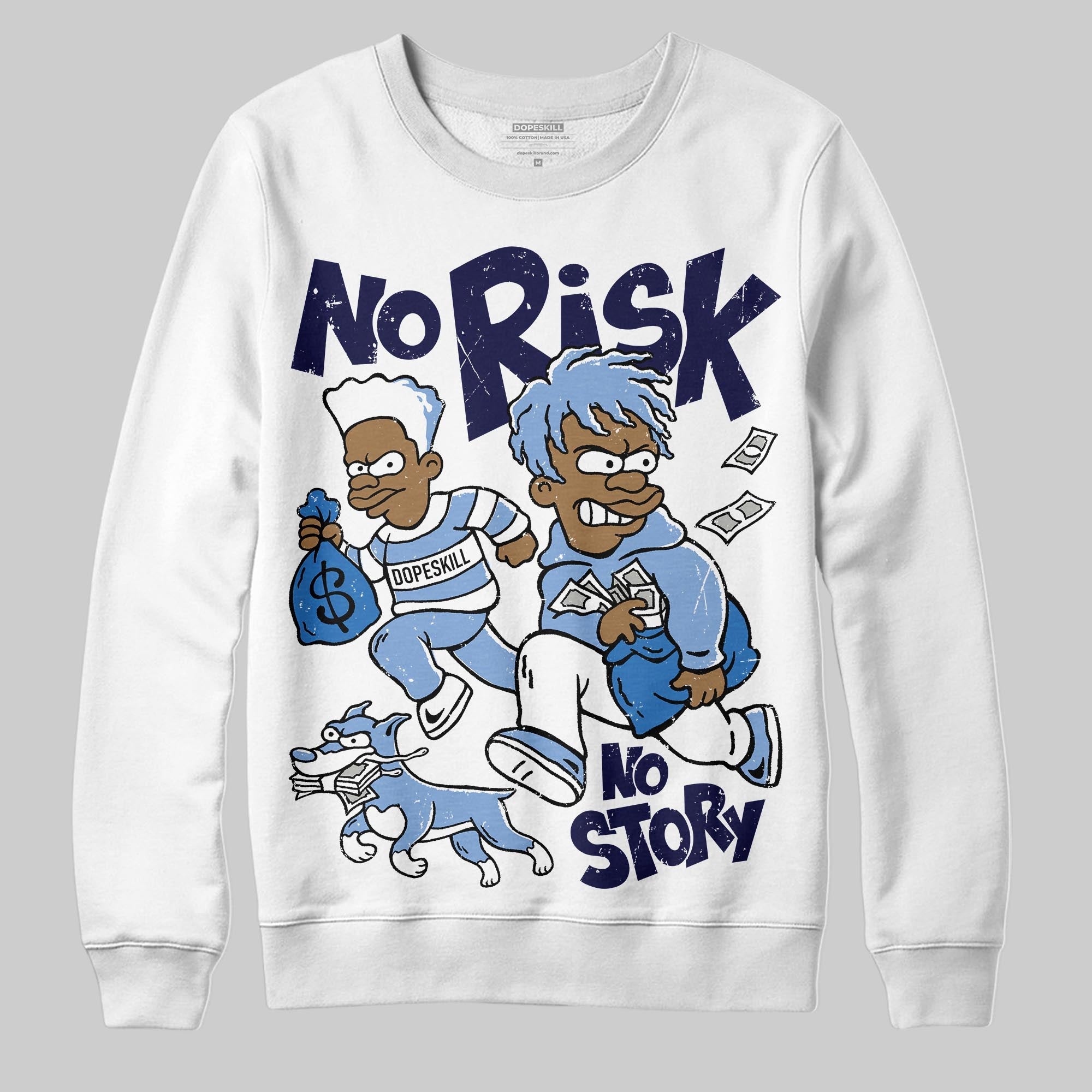 Forget Me Not 4s superstreetwear Sweatshirt No Risk No Story Graphic