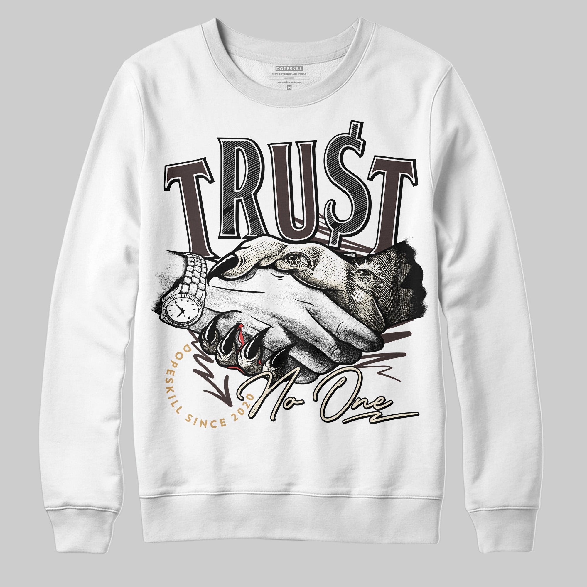 Earth 5s superstreetwear Sweatshirt Trust No One Graphic