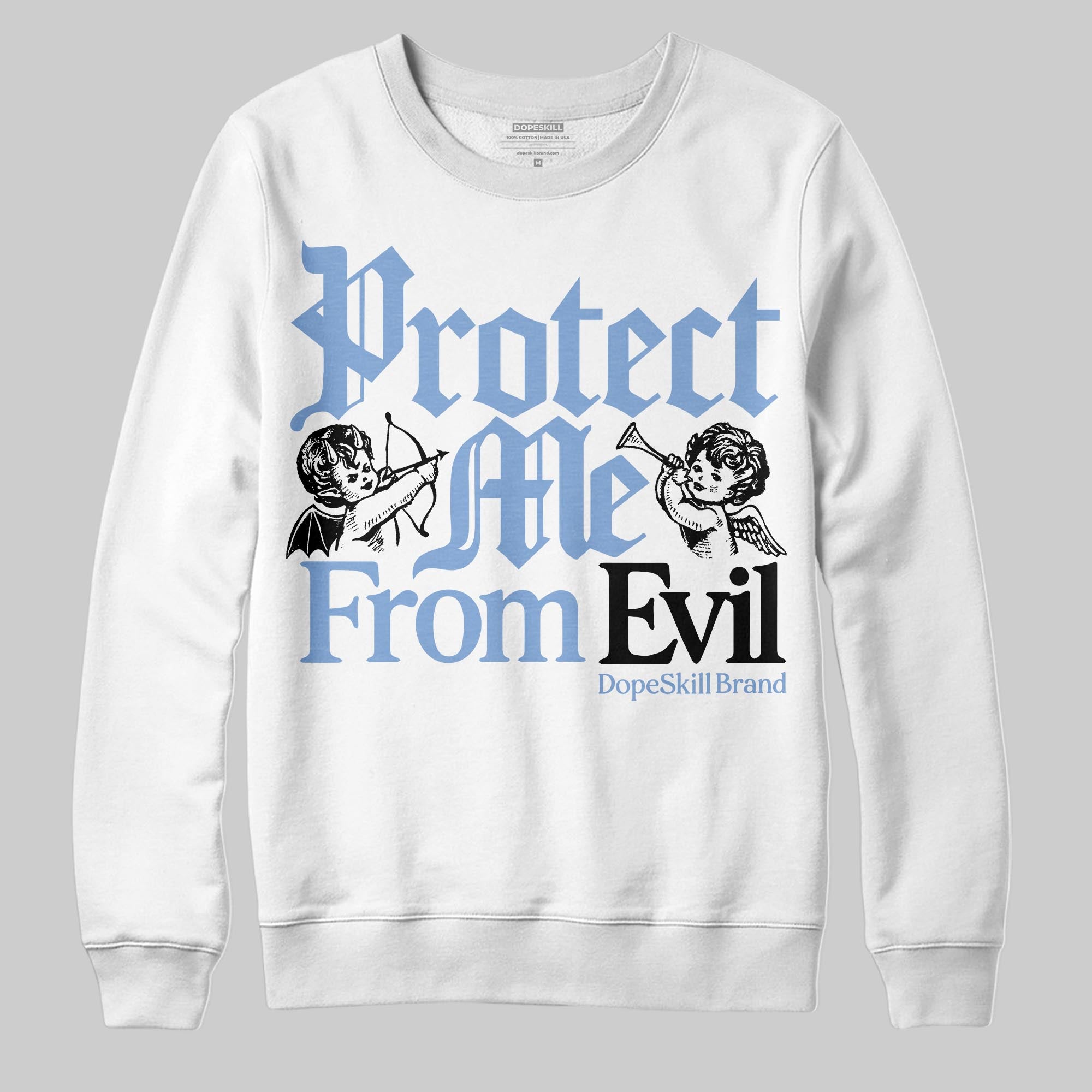 Forget Me Not 4s superstreetwear Sweatshirt Protect Me From Evil Graphic