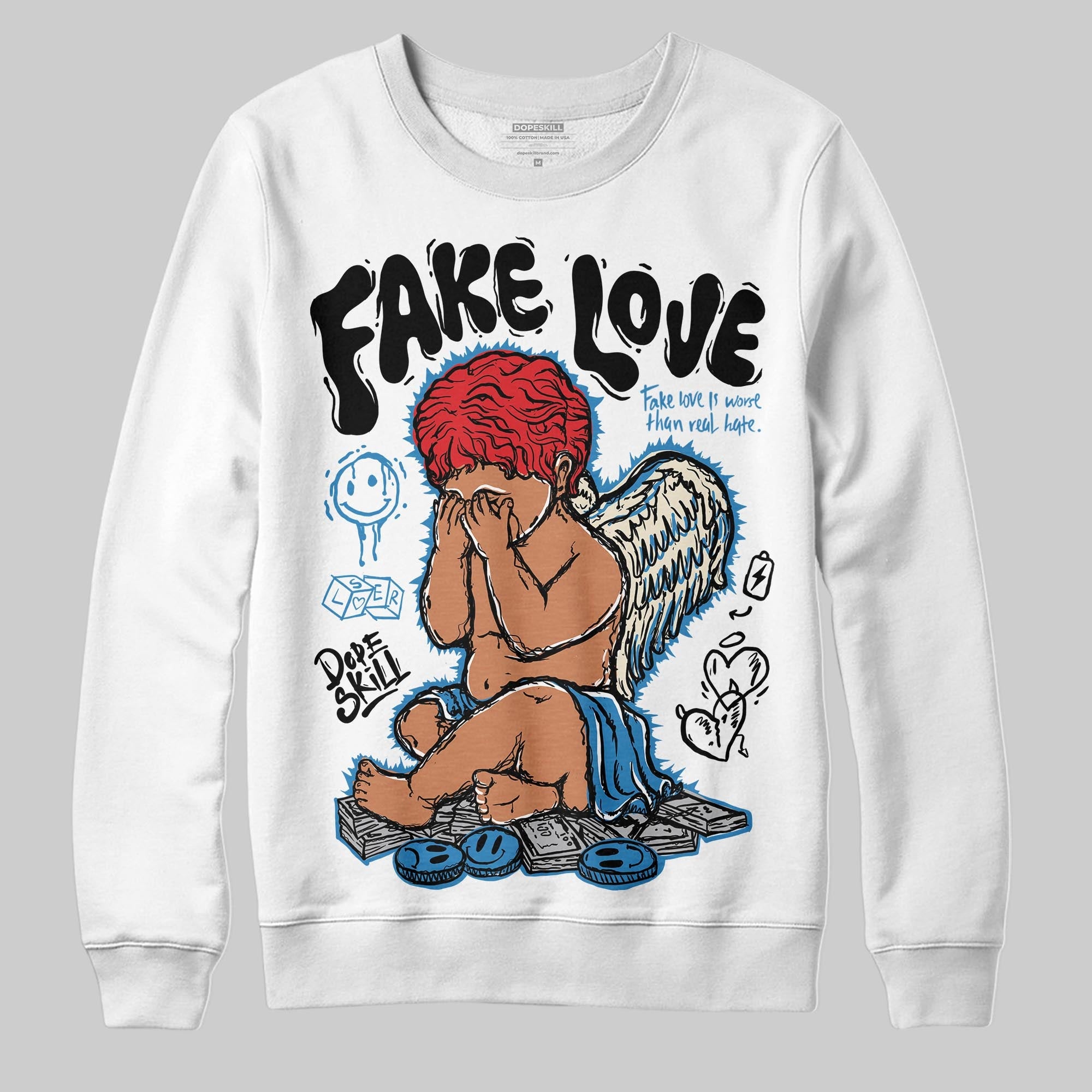 Rare Air 3s superstreetwear Sweatshirt False Love Graphic