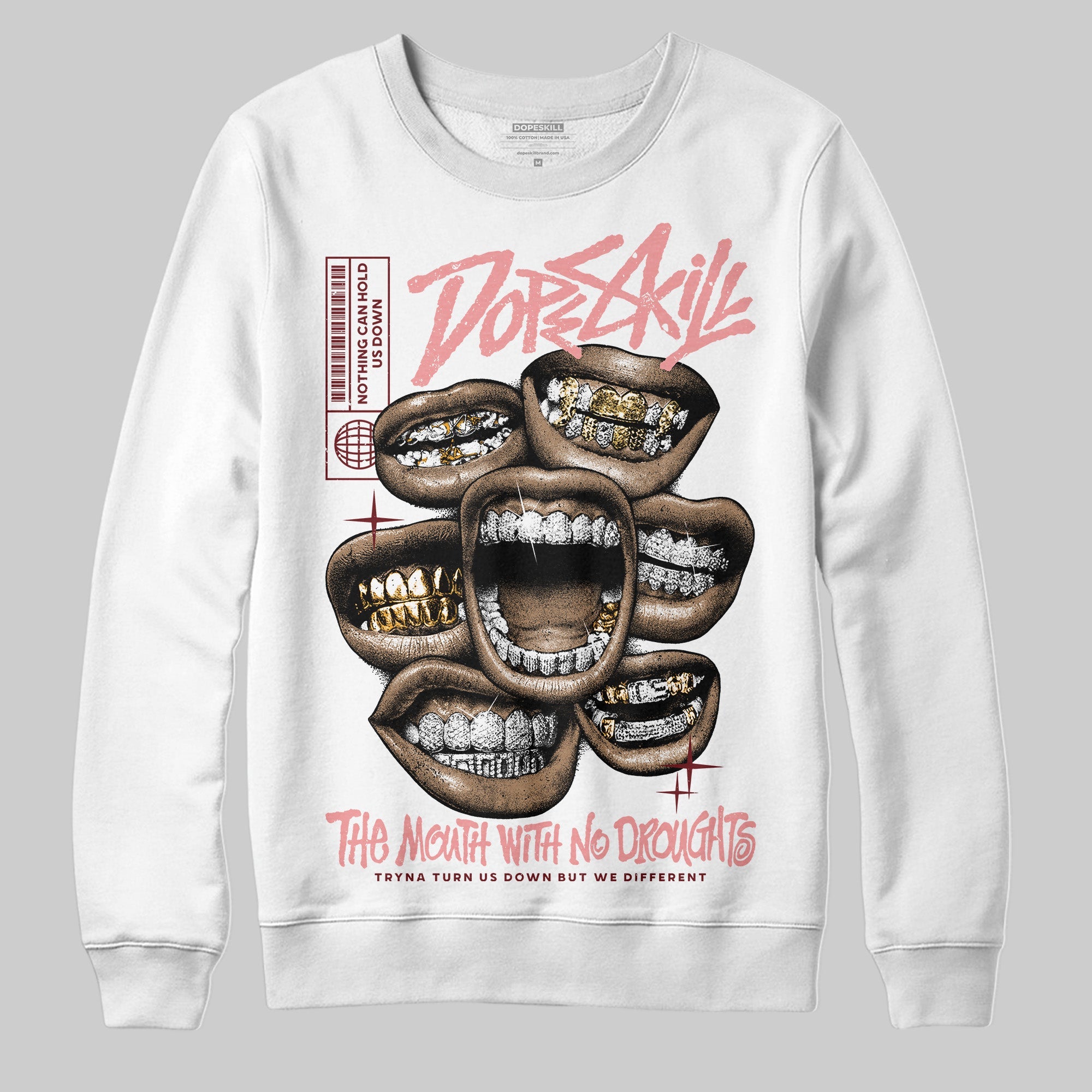 VALENTINE'S Day 3s superstreetwear Sweatshirt The Mouth With No Droughts Graphic