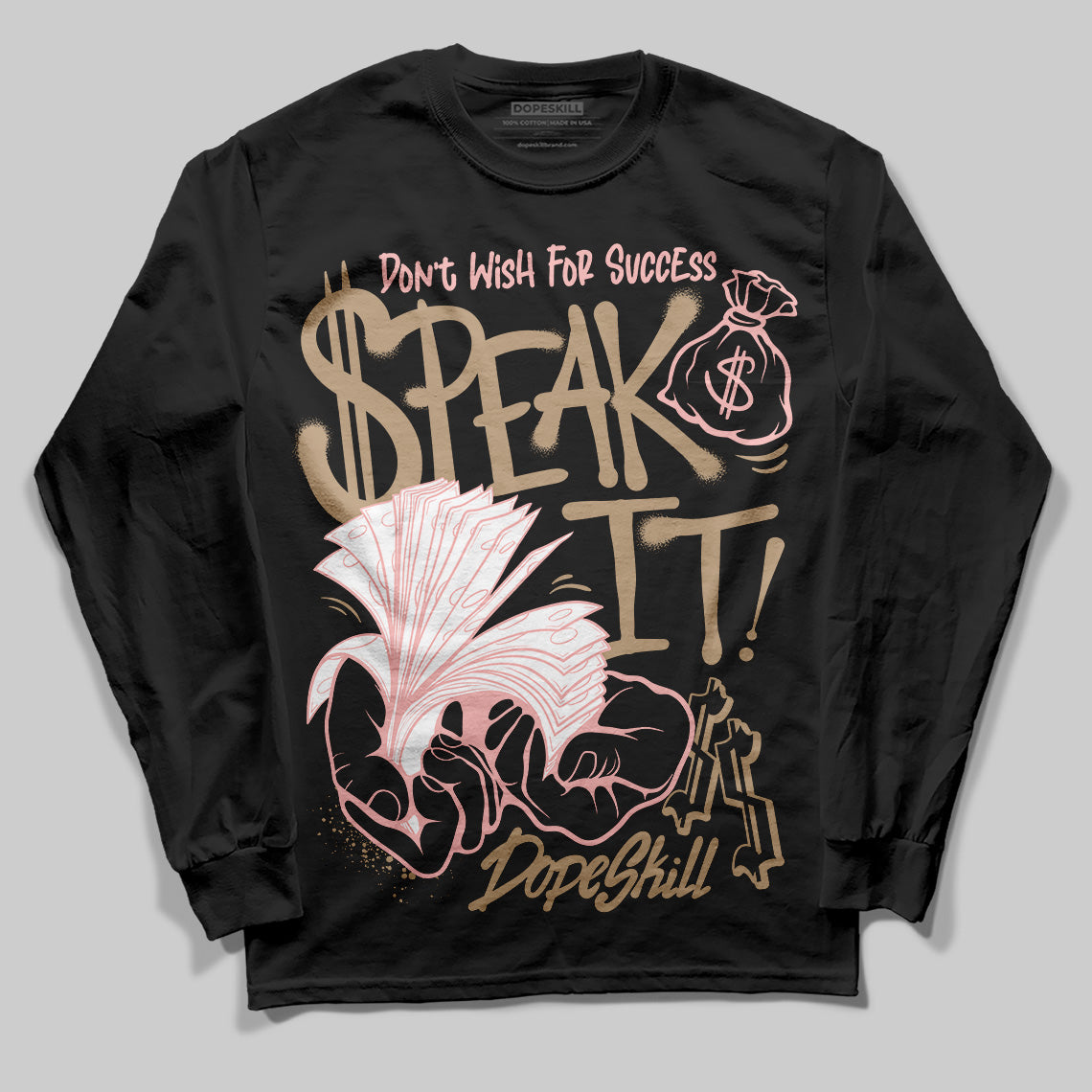 AIR FORCE 1 LINEN superstreetwear Long Sleeve T-Shirt Speak It Graphic