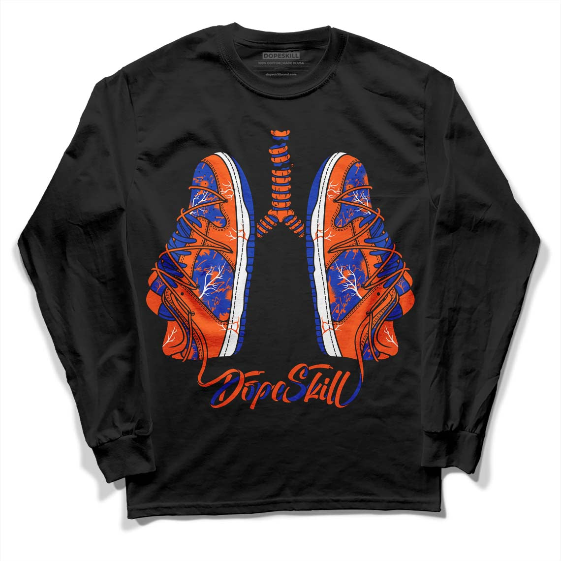 Dunk Low Futura Orange Blaze superstreetwear Long Sleeve T-Shirt Breathe Graphic