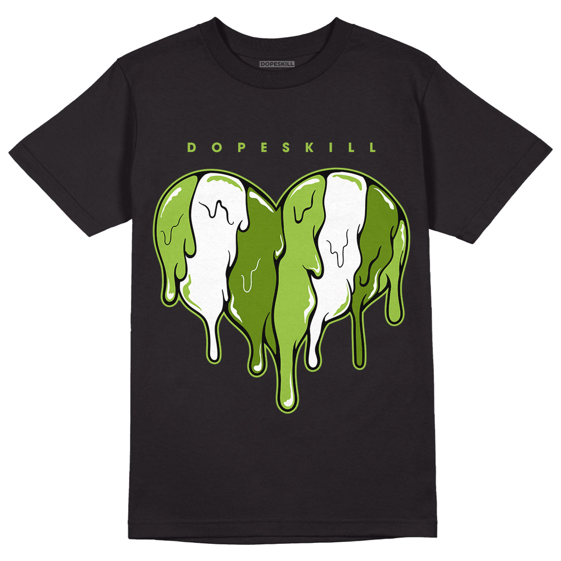Dunk Low 'Chlorophyll' superstreetwear T-Shirt Slime Drip Heart Graphic