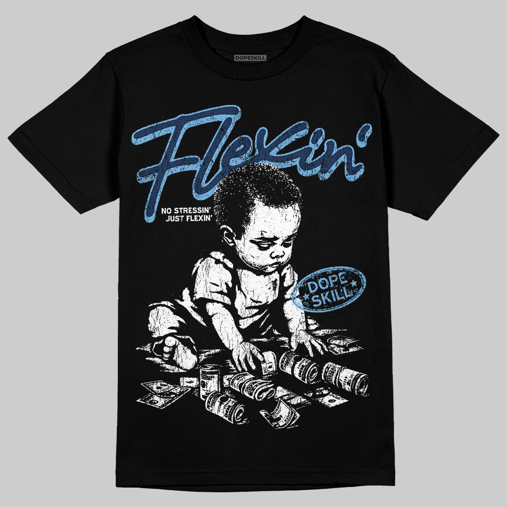 Summit White Navy 4s superstreetwear T-Shirt Flexin' Graphic