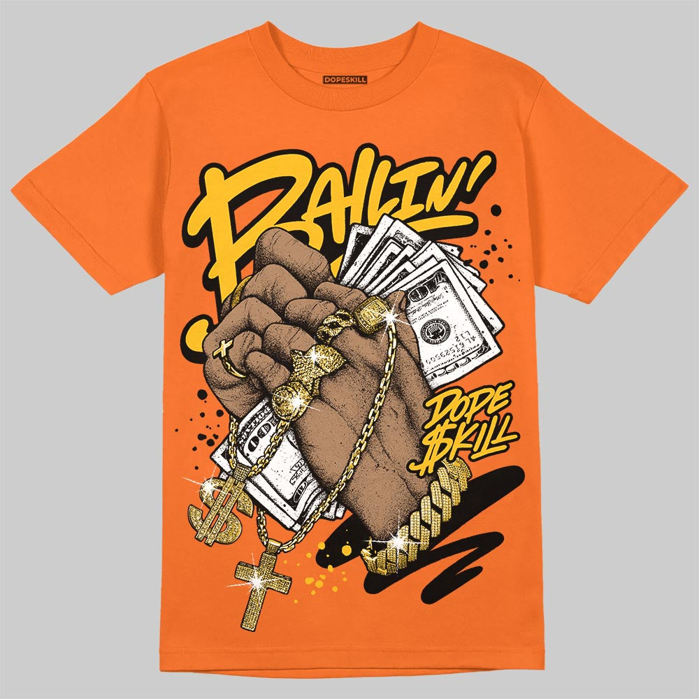 Orange Black White superstreetwear T-Shirt Always Ballin' Graphic