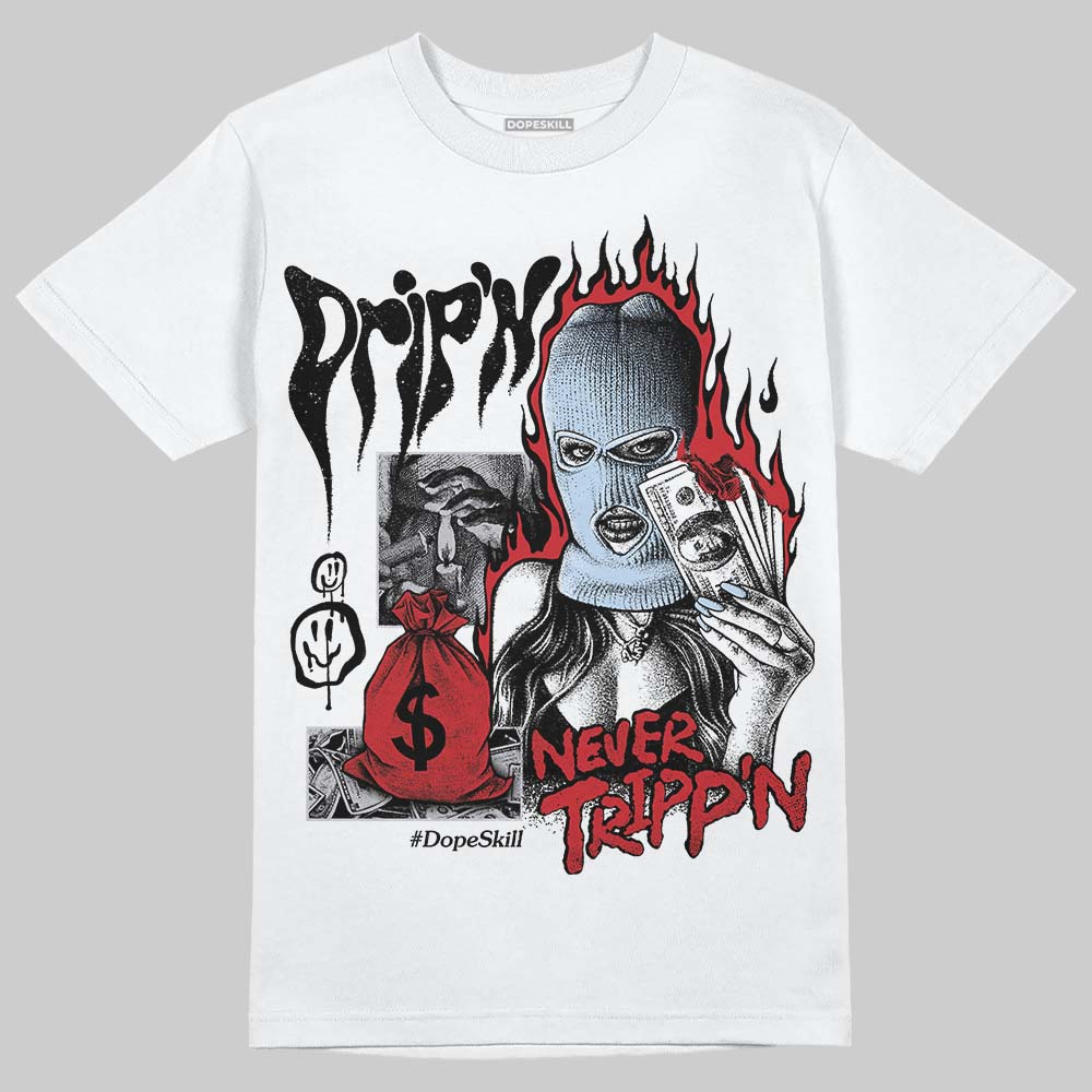 Black Metallic Reimagined 5s superstreetwear T-Shirt Drip'n Never Tripp'n Graphic