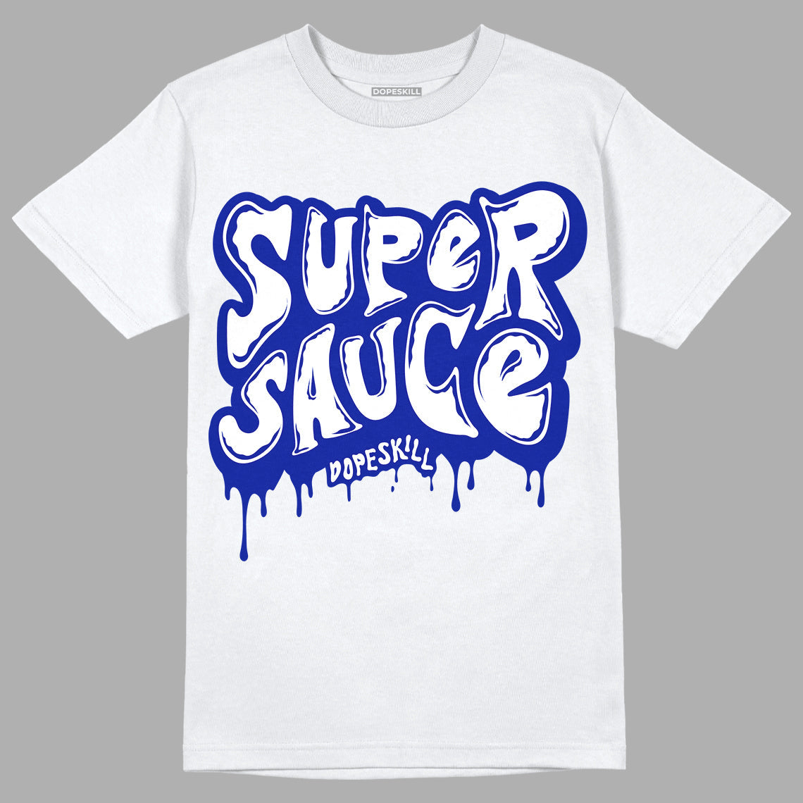 Racer Blue White Dunk Low superstreetwear T-Shirt Super Sauce Graphic