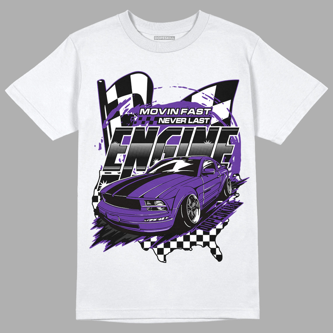 PURPLE Collection superstreetwear T-Shirt ENGINE Tshirt Graphic