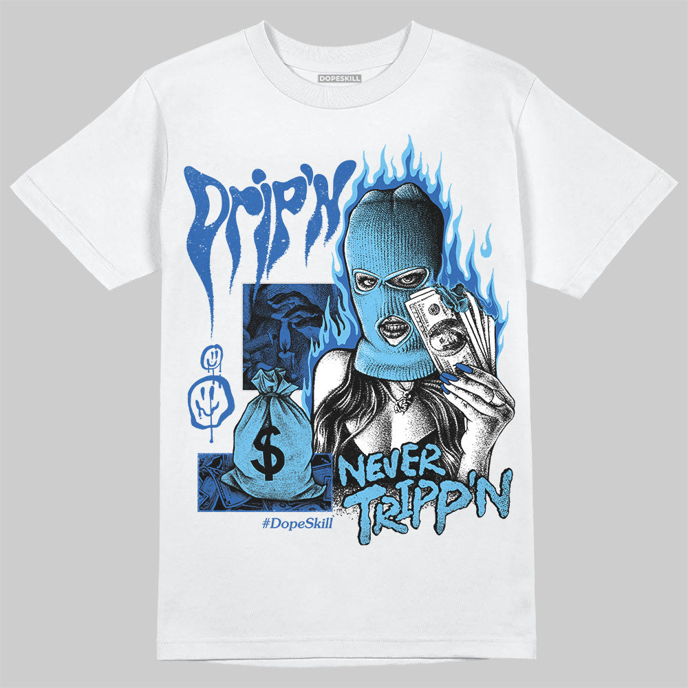 Blueberry 12s superstreetwear T-Shirt Drip'n Never Tripp'n Graphic