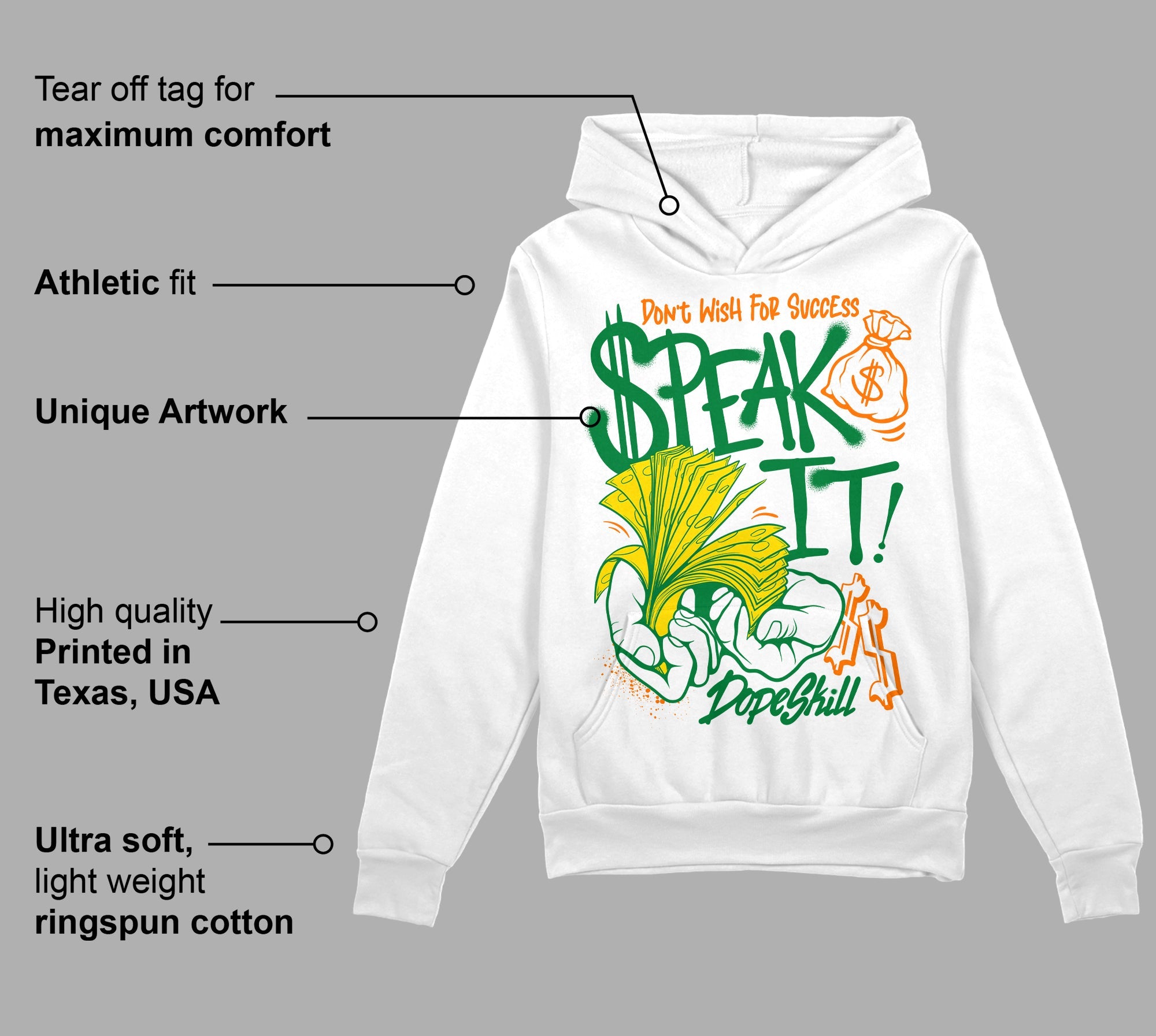 Dunk Reverse Brazil superstreetwear Hoodie Sweatshirt Speak It Graphic