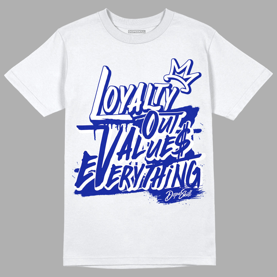 Racer Blue White Dunk Low superstreetwear T-Shirt LOVE Graphic