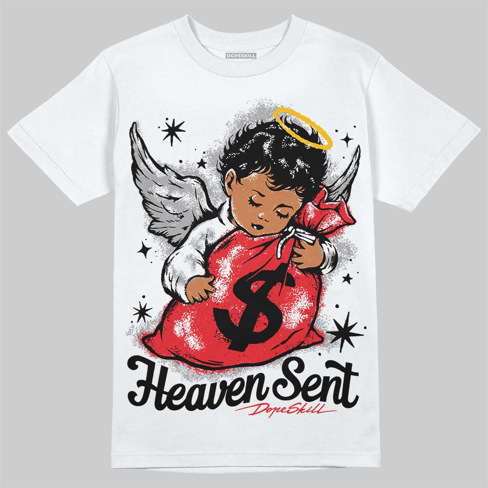 White Thunder 4s superstreetwear T-Shirt Heaven Sent Graphic