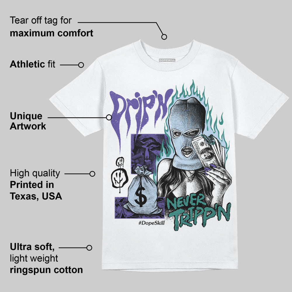 Grape 5s superstreetwear T-Shirt Drip'n Never Tripp'n Graphic