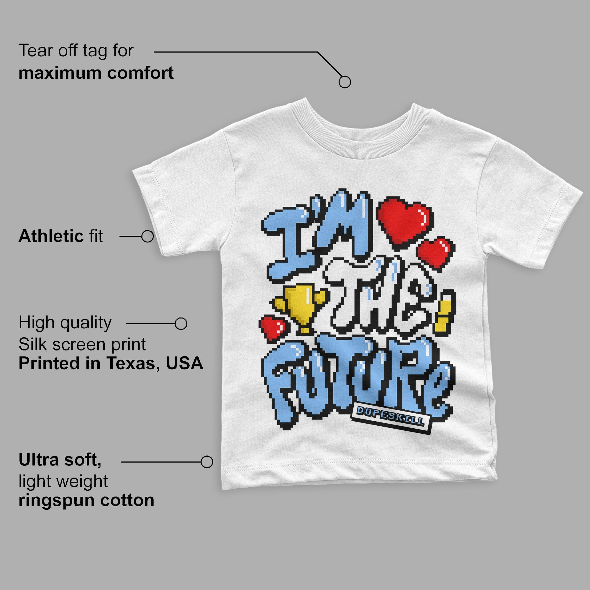 University Blue 6s superstreetwear Toddler Kids T-shirt I'm The Future Graphic