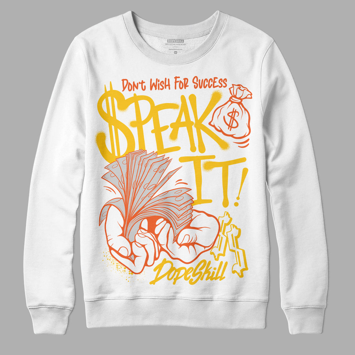 Yellow Collection superstreetwear Sweatshirt Speak It Graphic